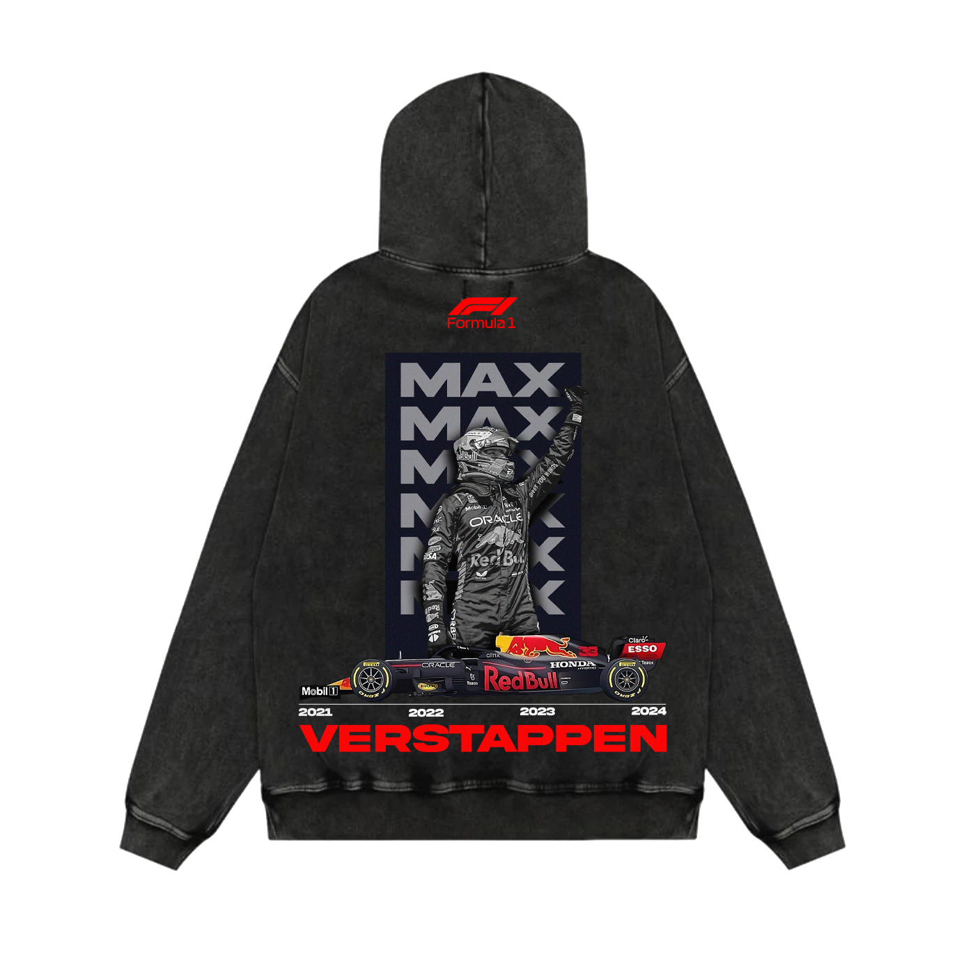 Domax Acid Wash Oversized Hoodie