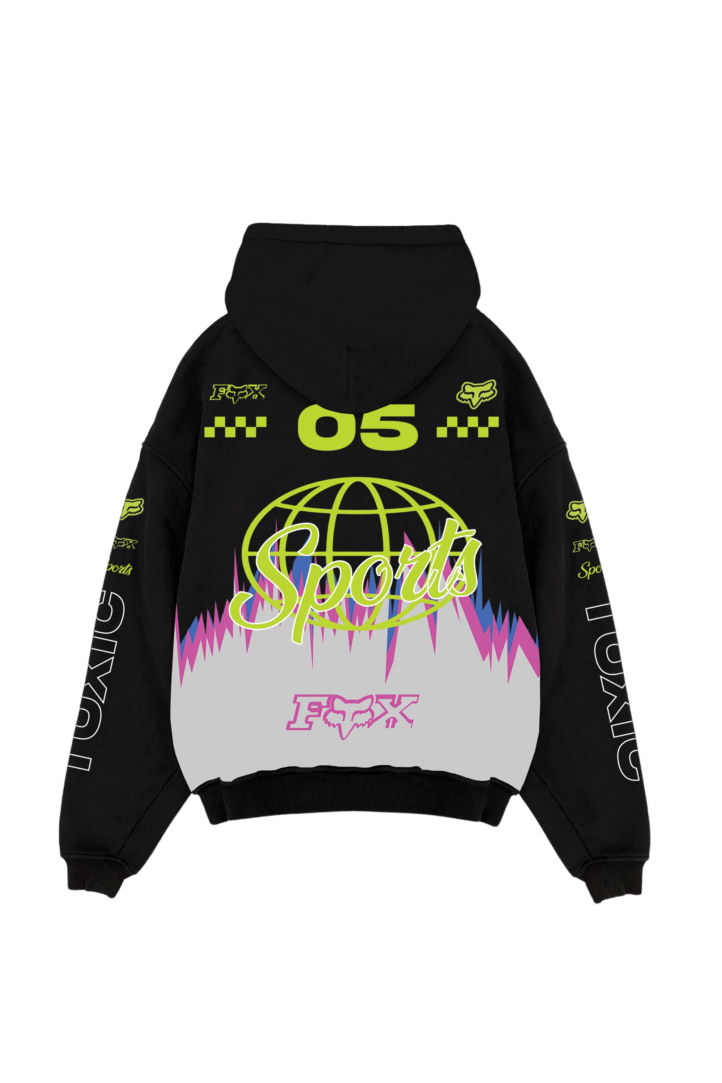 Fox Racing Designed Oversized Hoodie