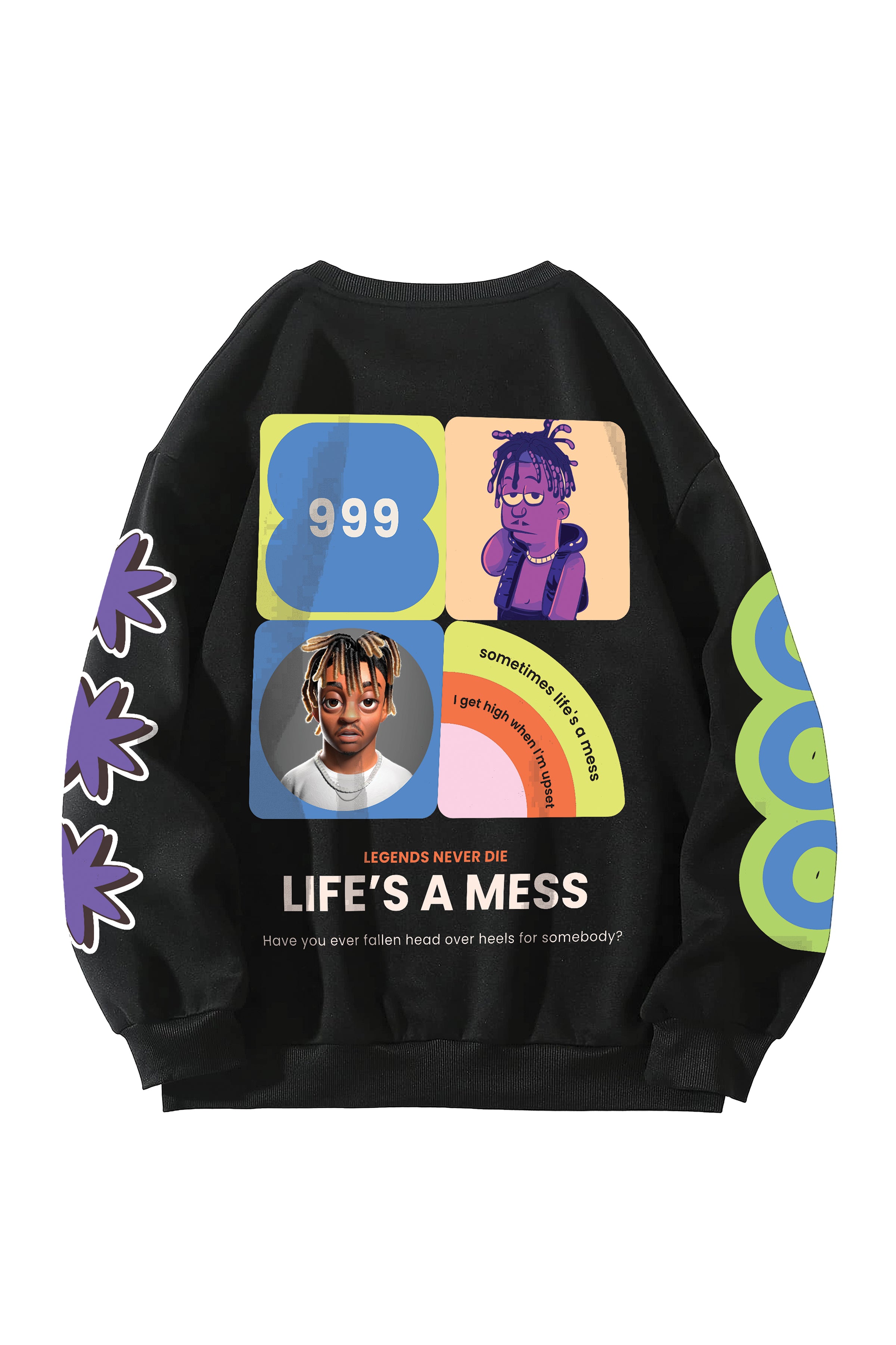 Juice World Designed Oversized Sweatshirt