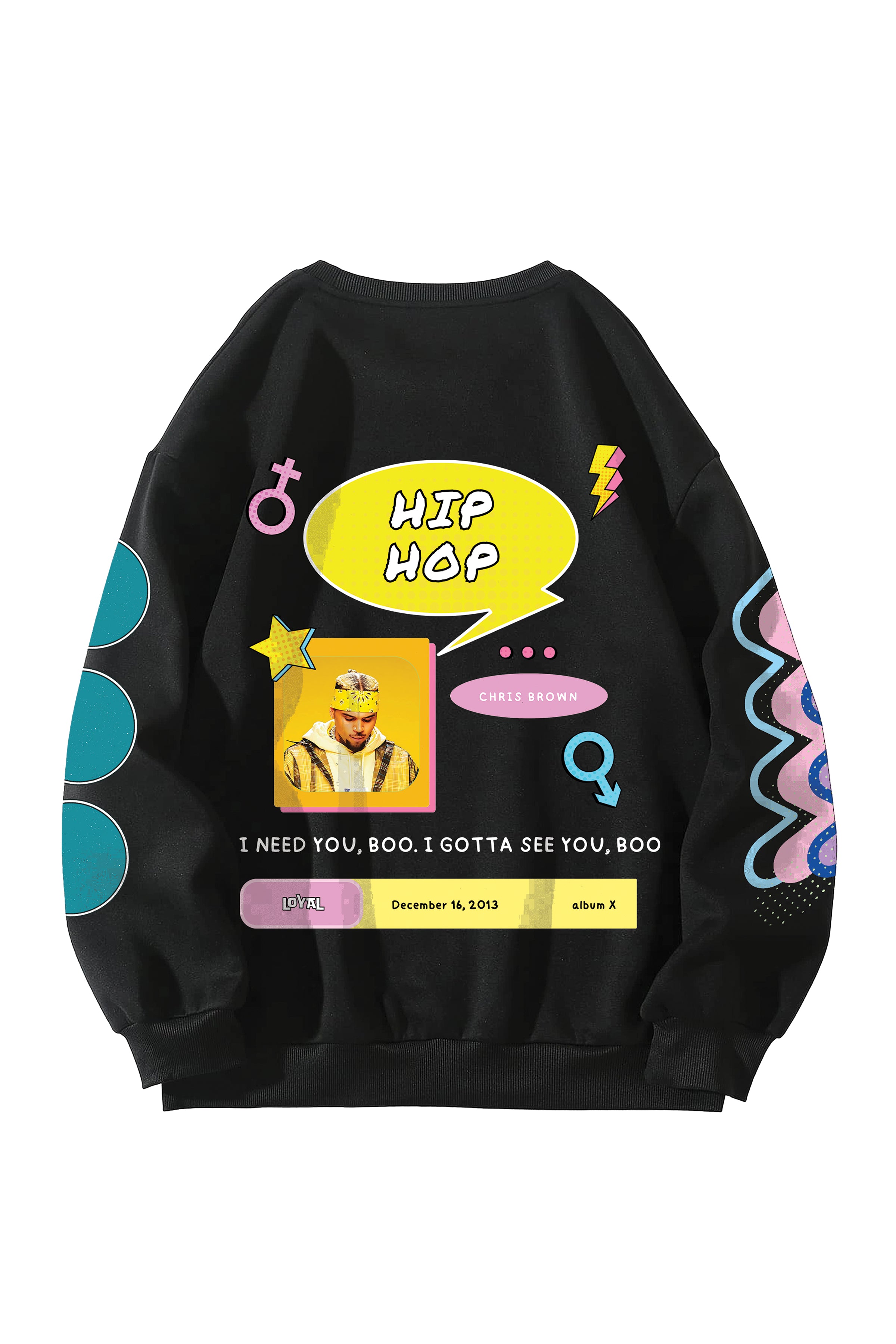 Chris Brown Designed Oversized Sweatshirt