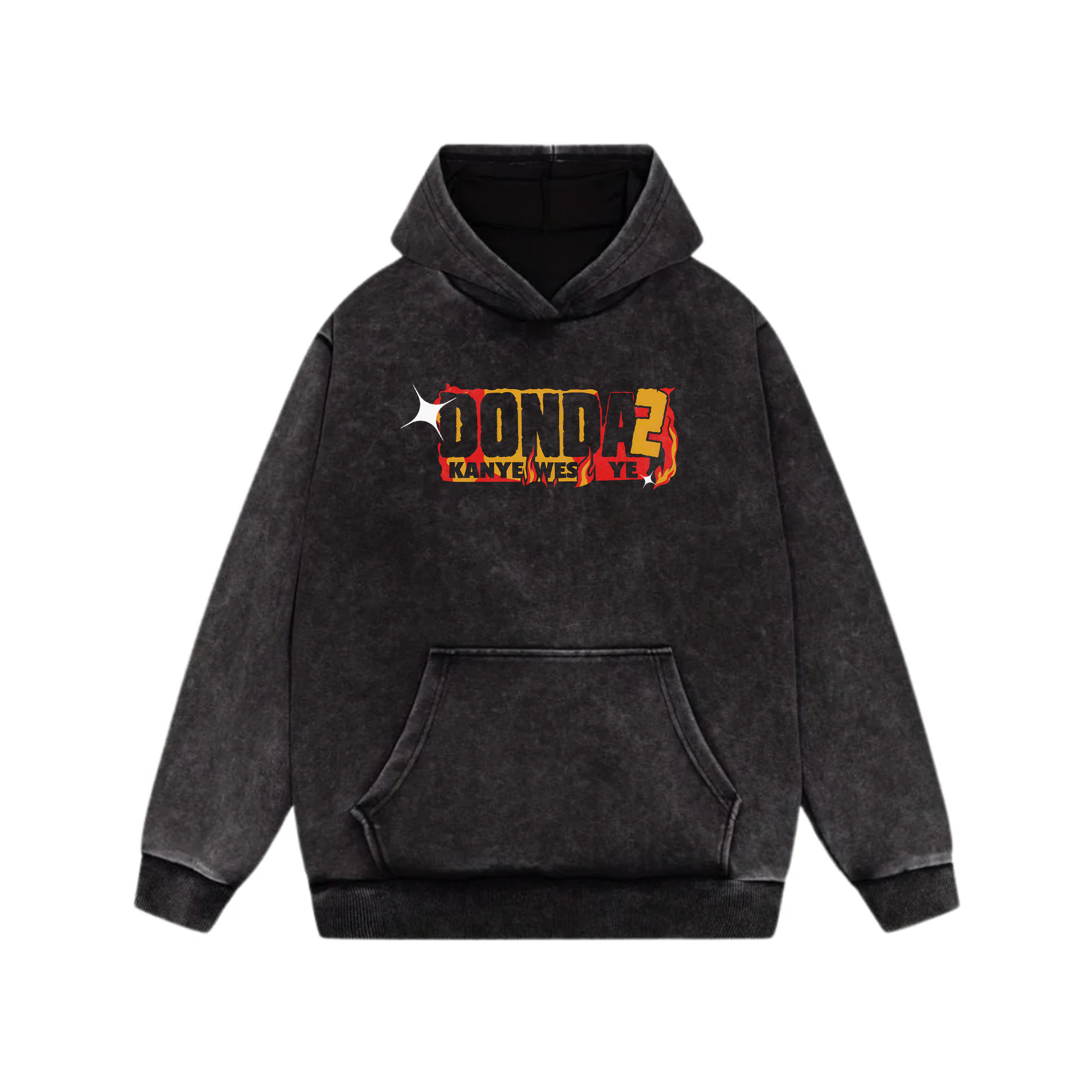 Donda Acid Wash Oversized Hoodie