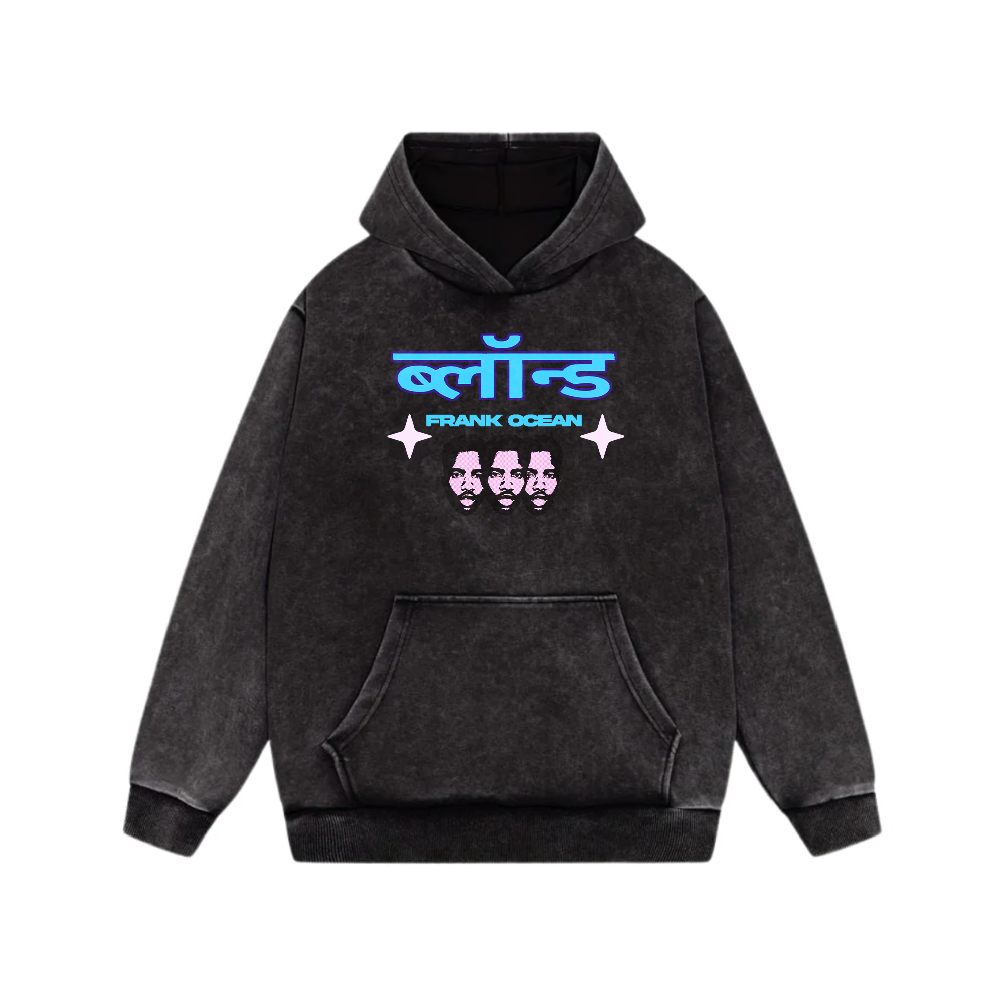 Blond Acid Wash Oversized Hoodie