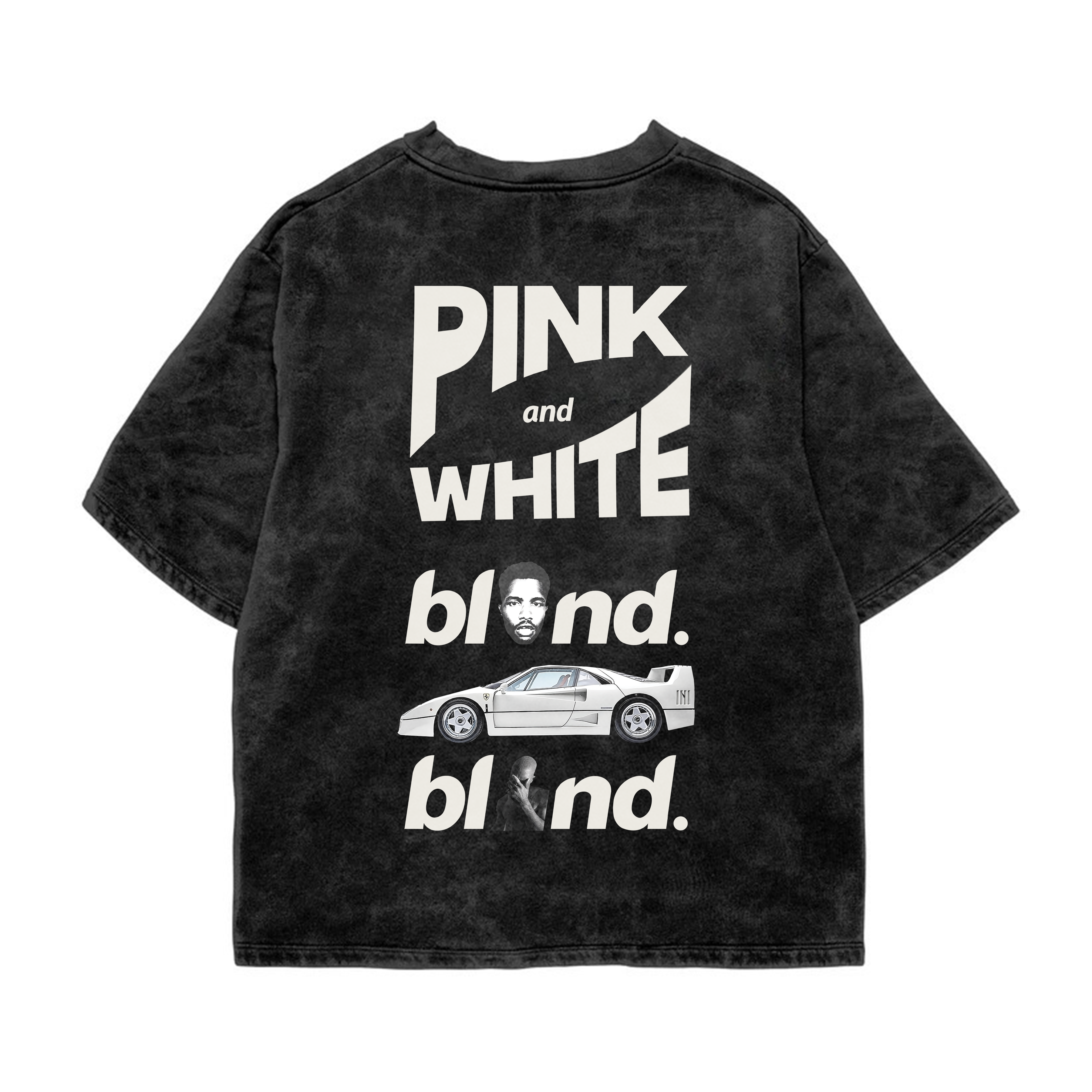 Blond Acid Wash Oversized Tee