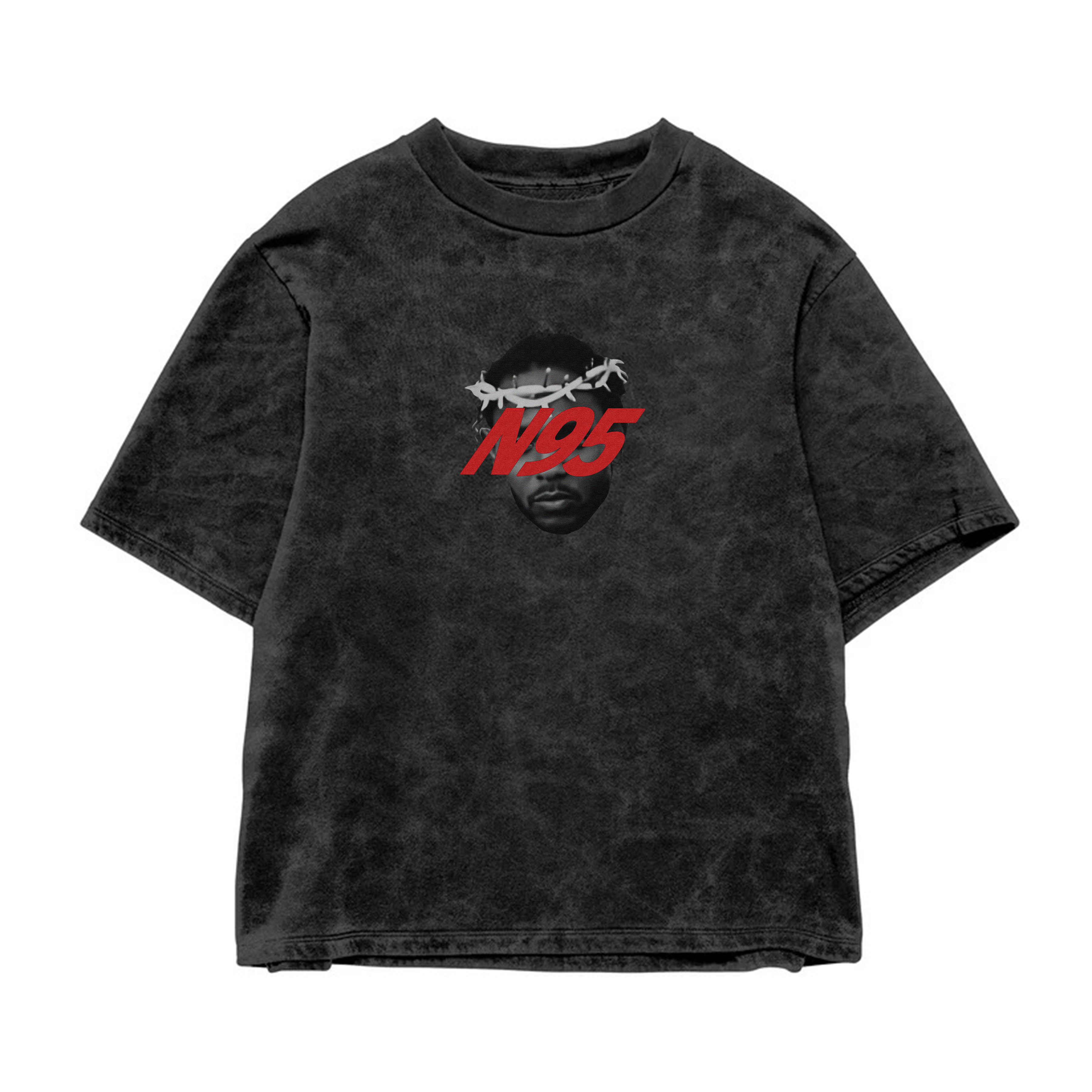 N95 Acid Wash Oversized Tee