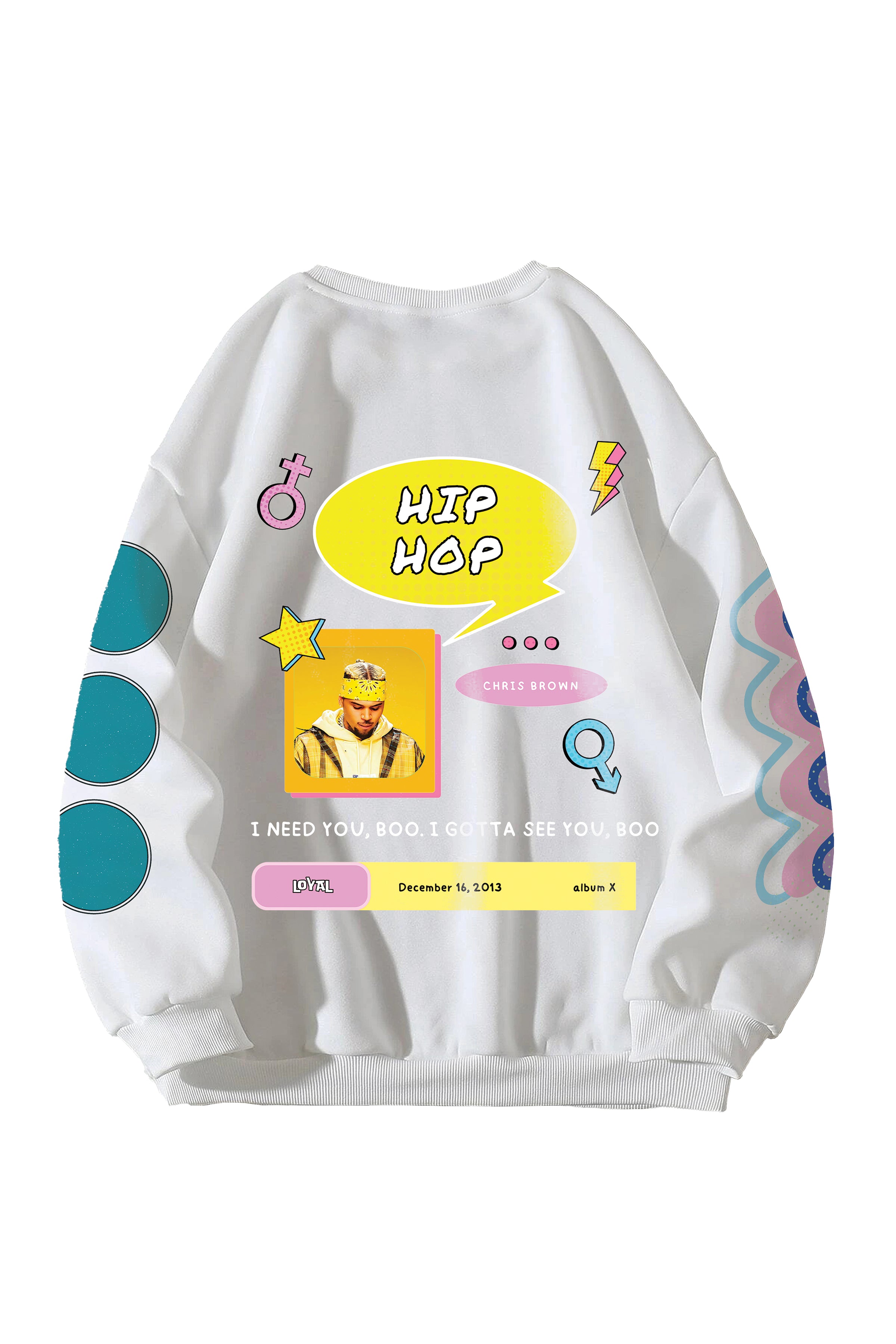 Chris Brown Designed Oversized Sweatshirt