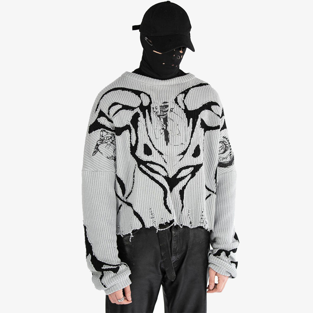 Wraither Embroided Knit Crewneck