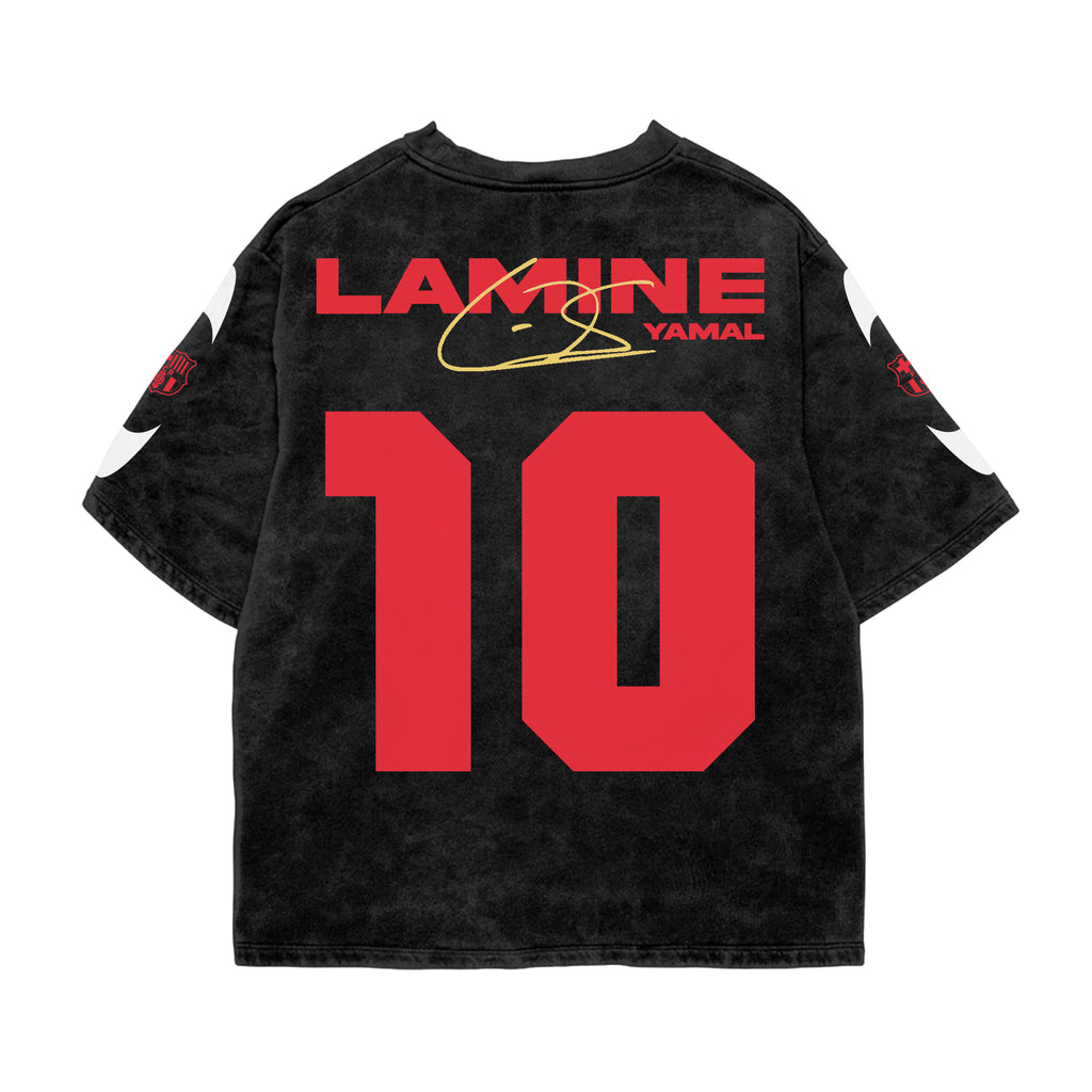 Catalan 10 Acid Wash Oversized Tee