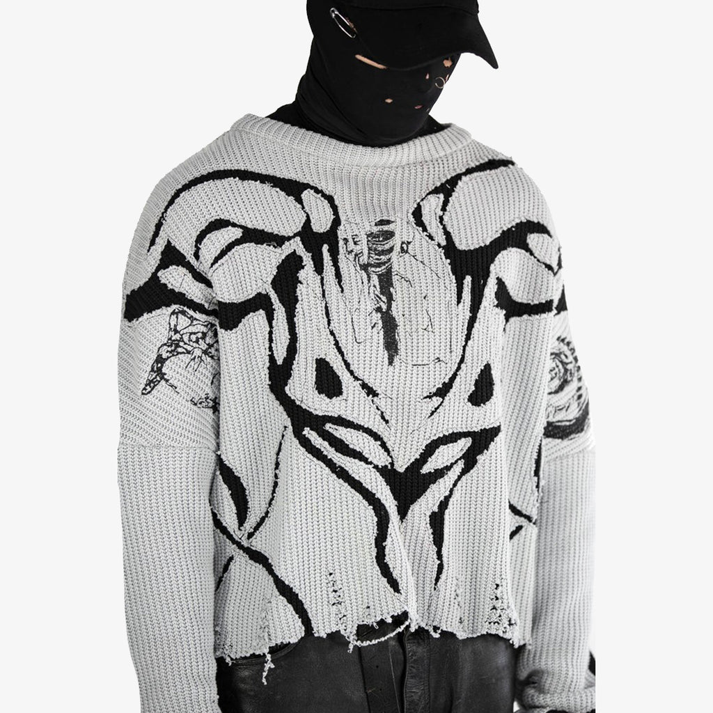 Wraither Embroided Knit Crewneck