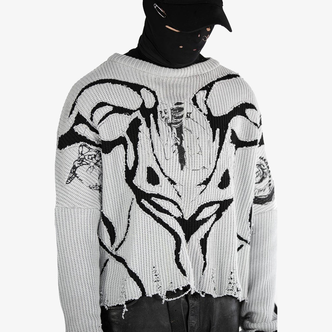Wraither Embroided Knit Crewneck