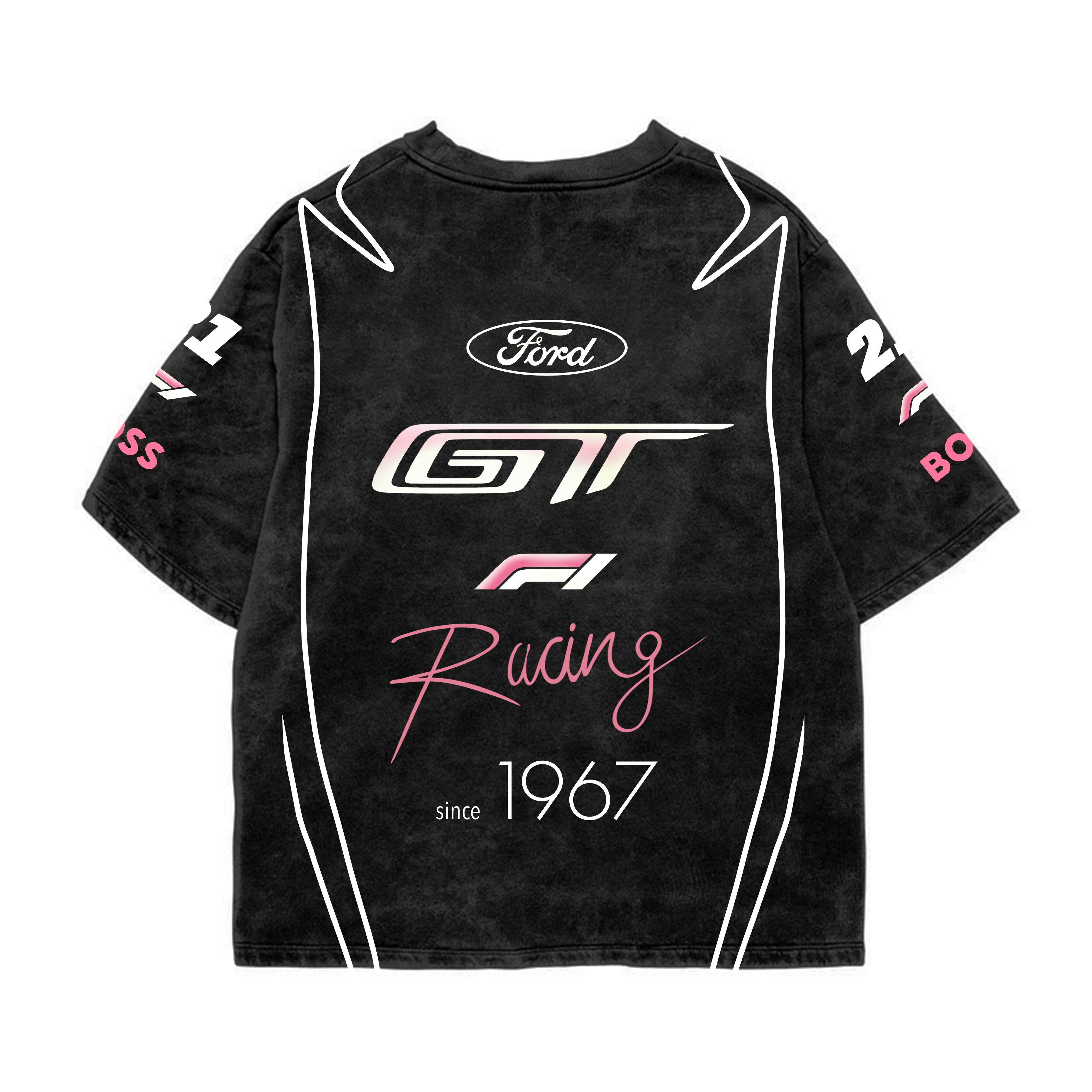 Mustang Designed Oversized  Tee