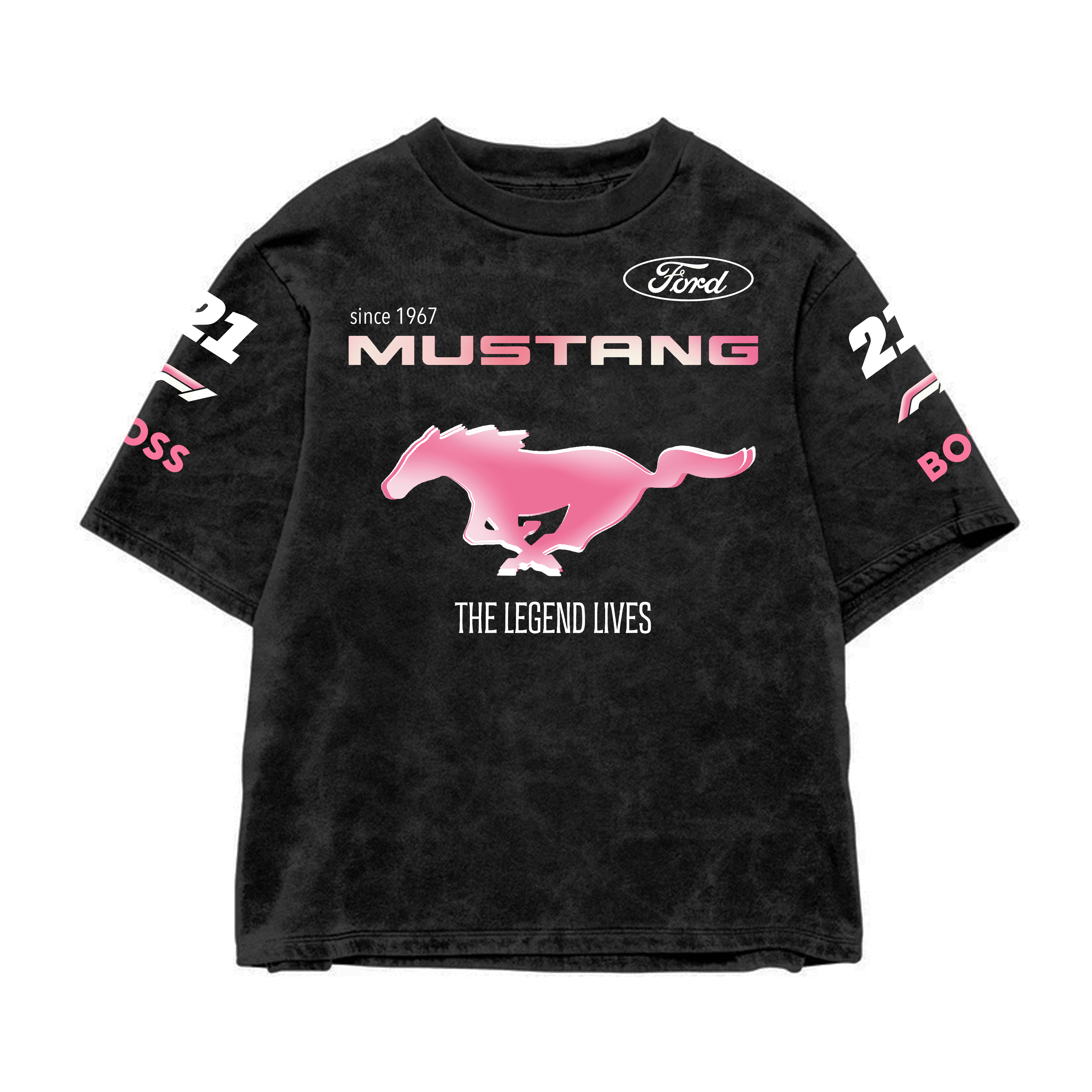 Mustang Designed Oversized  Tee