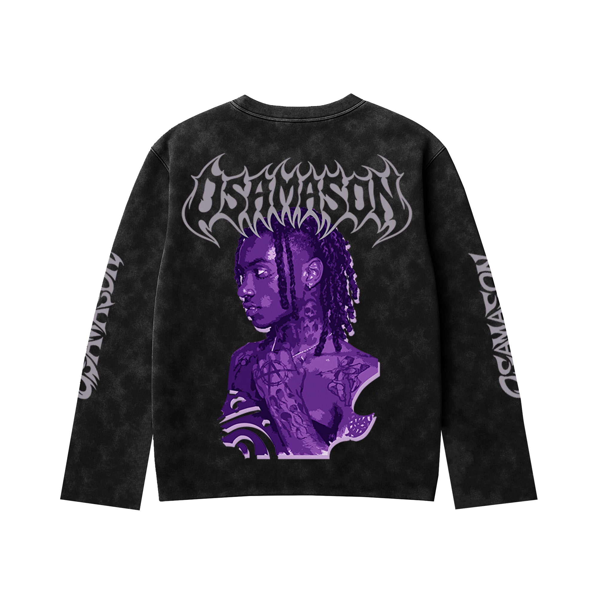 Obsession Acid Wash Full Sleeve Tee