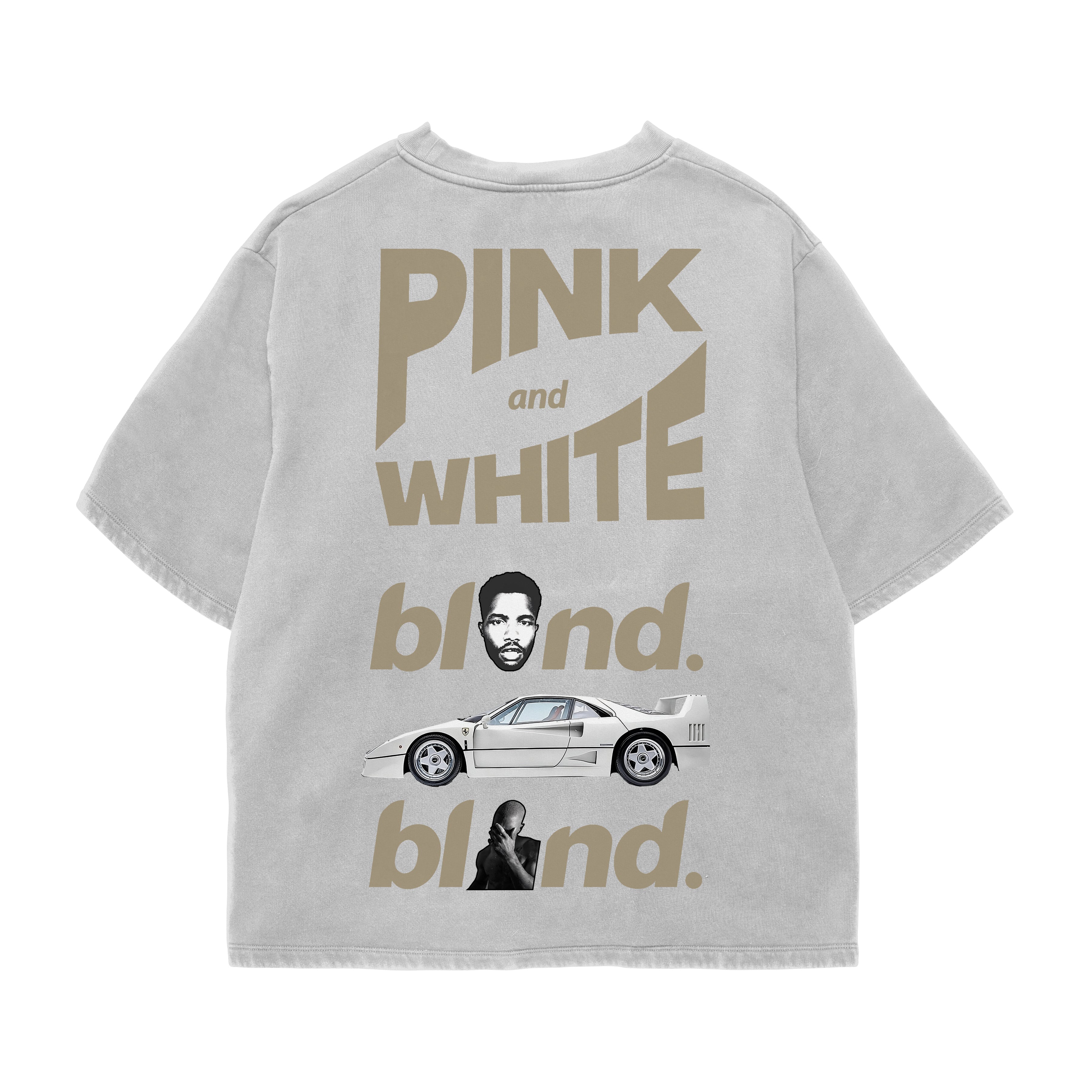 Blond Acid Wash Oversized Tee