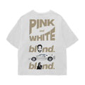 Pink & White Oversized Tee