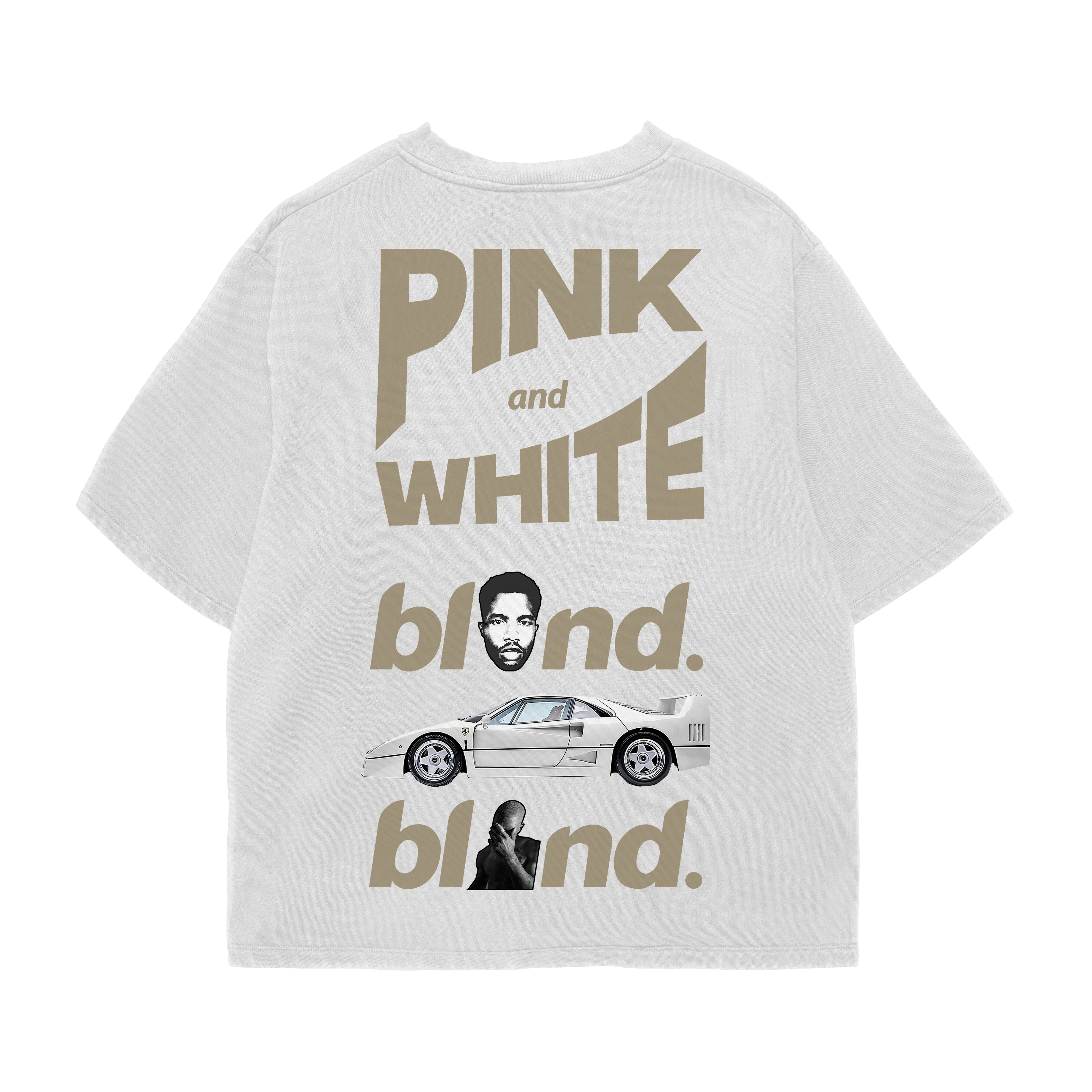 Pink & White Oversized Tee