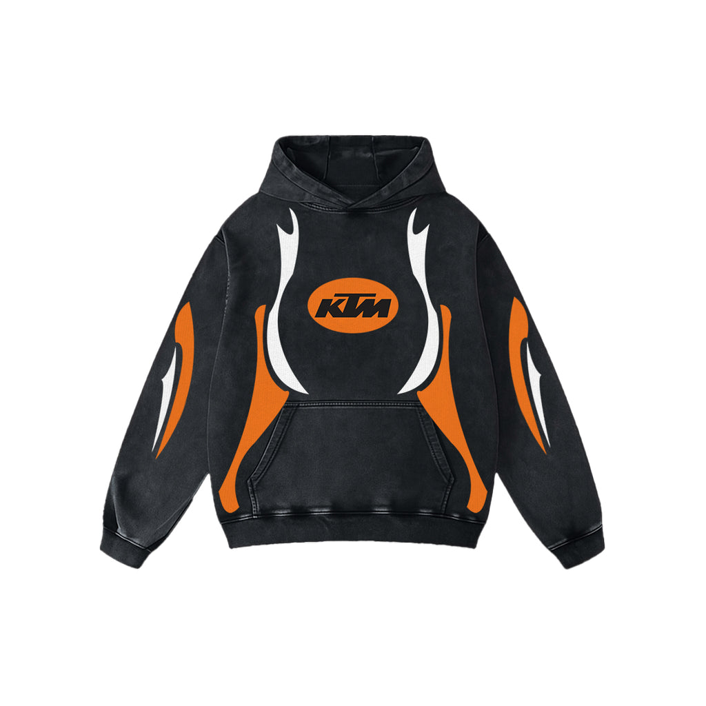 Ignite Apex Acid Wash Oversized Hoodie