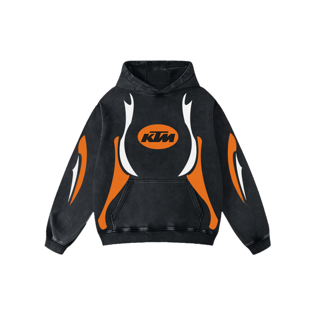 Ignite Apex Acid Wash Oversized Hoodie