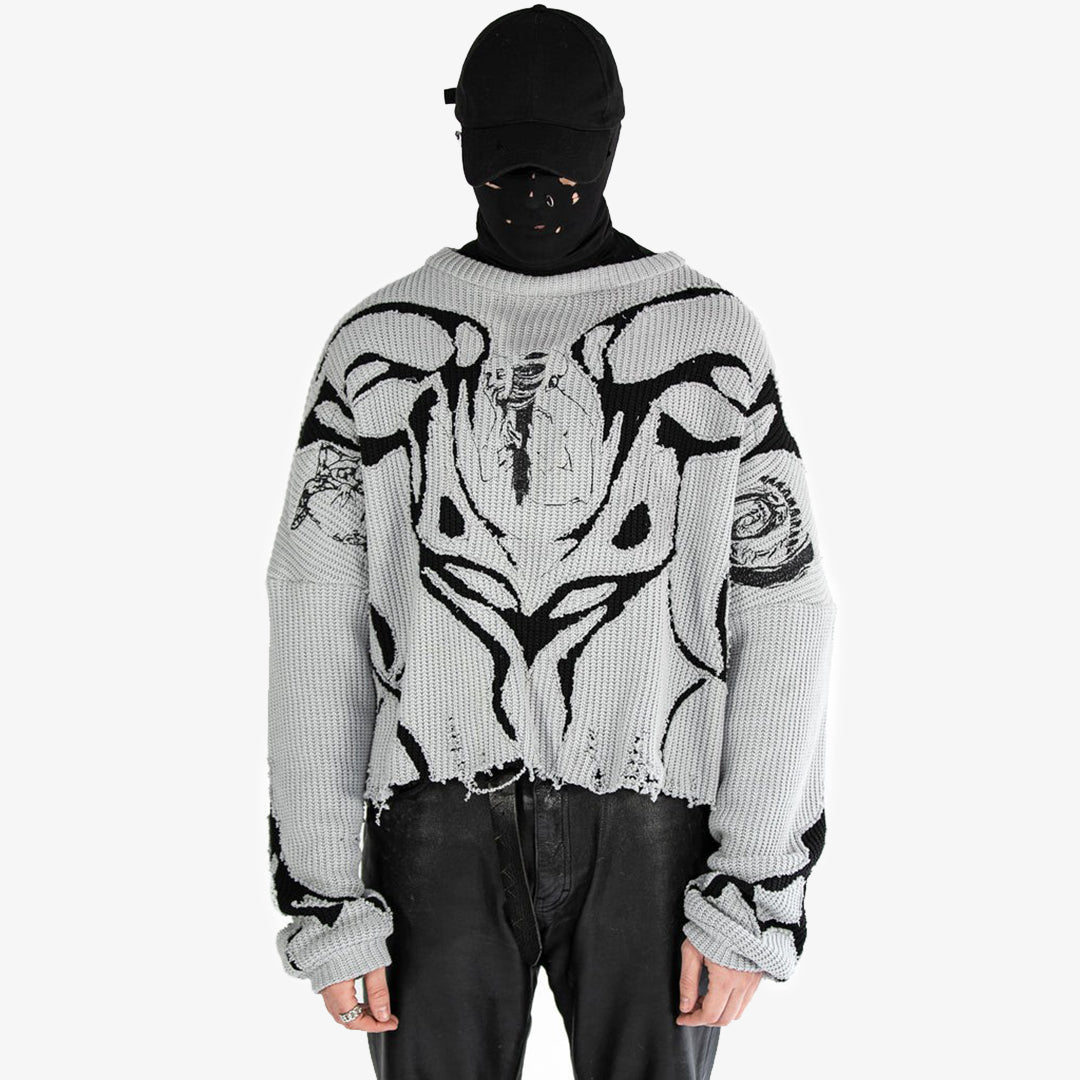 Wraither Embroided Knit Crewneck
