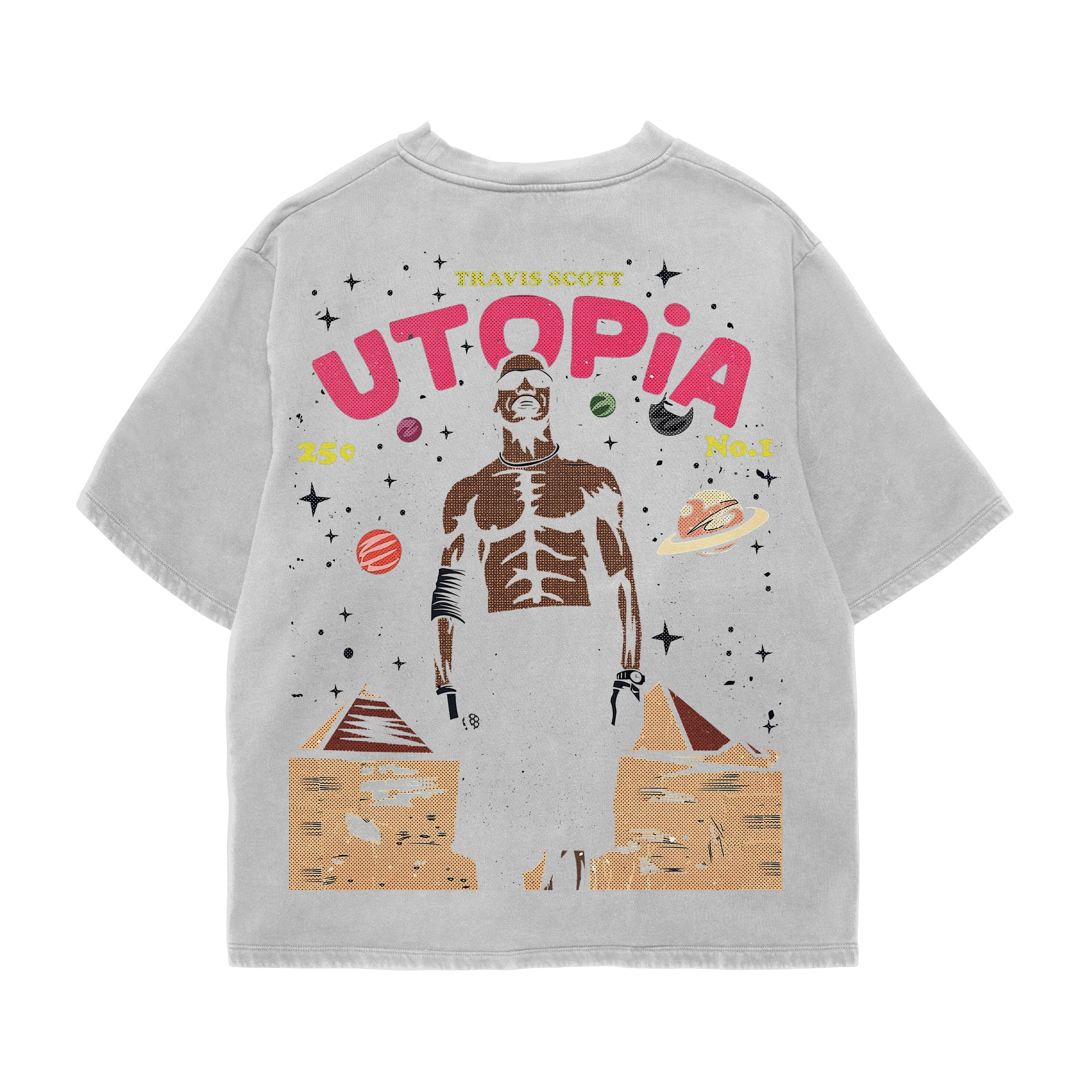 Utopia Acid Wash Oversized Tee