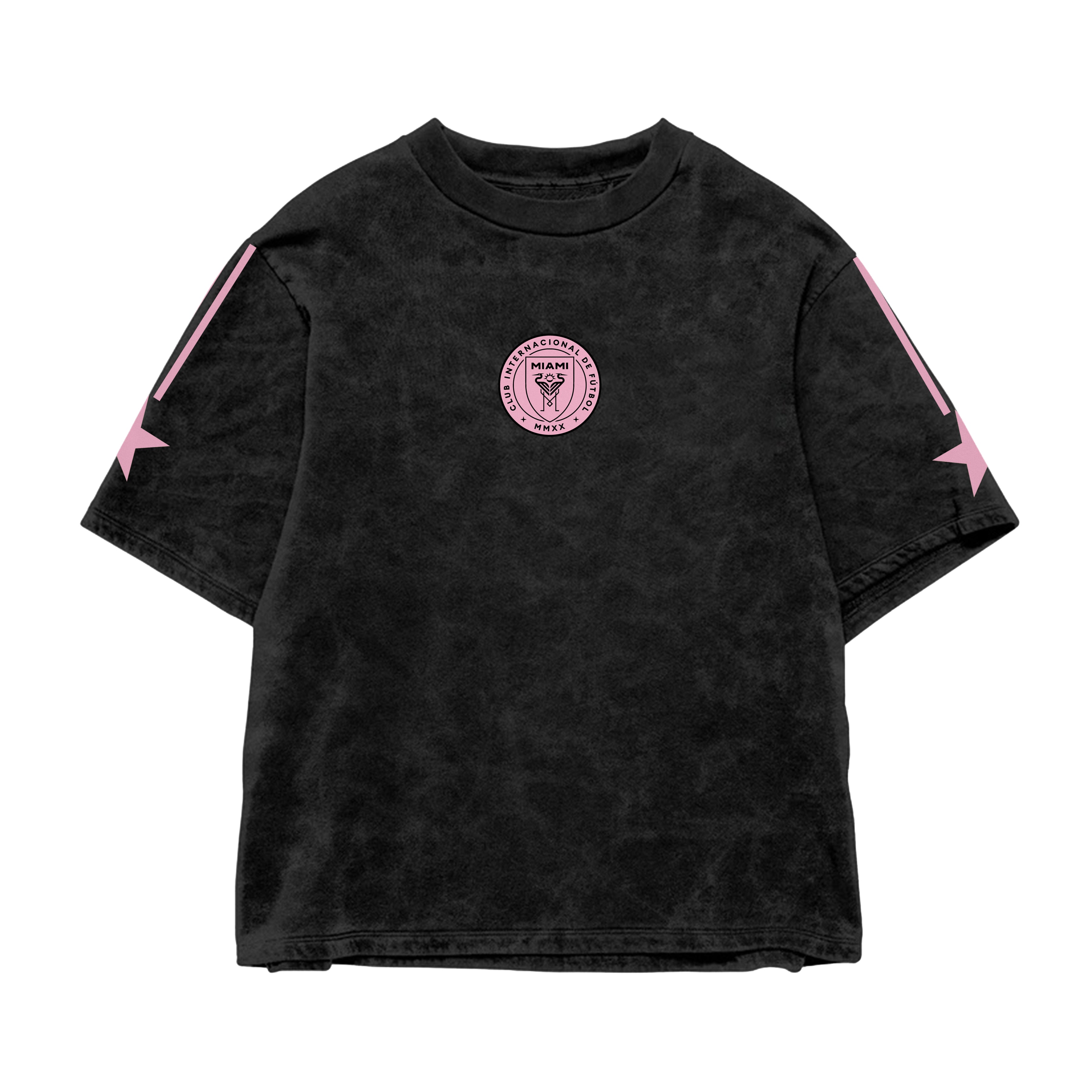 Neon Pink 10 Acid Wash Oversized Tee