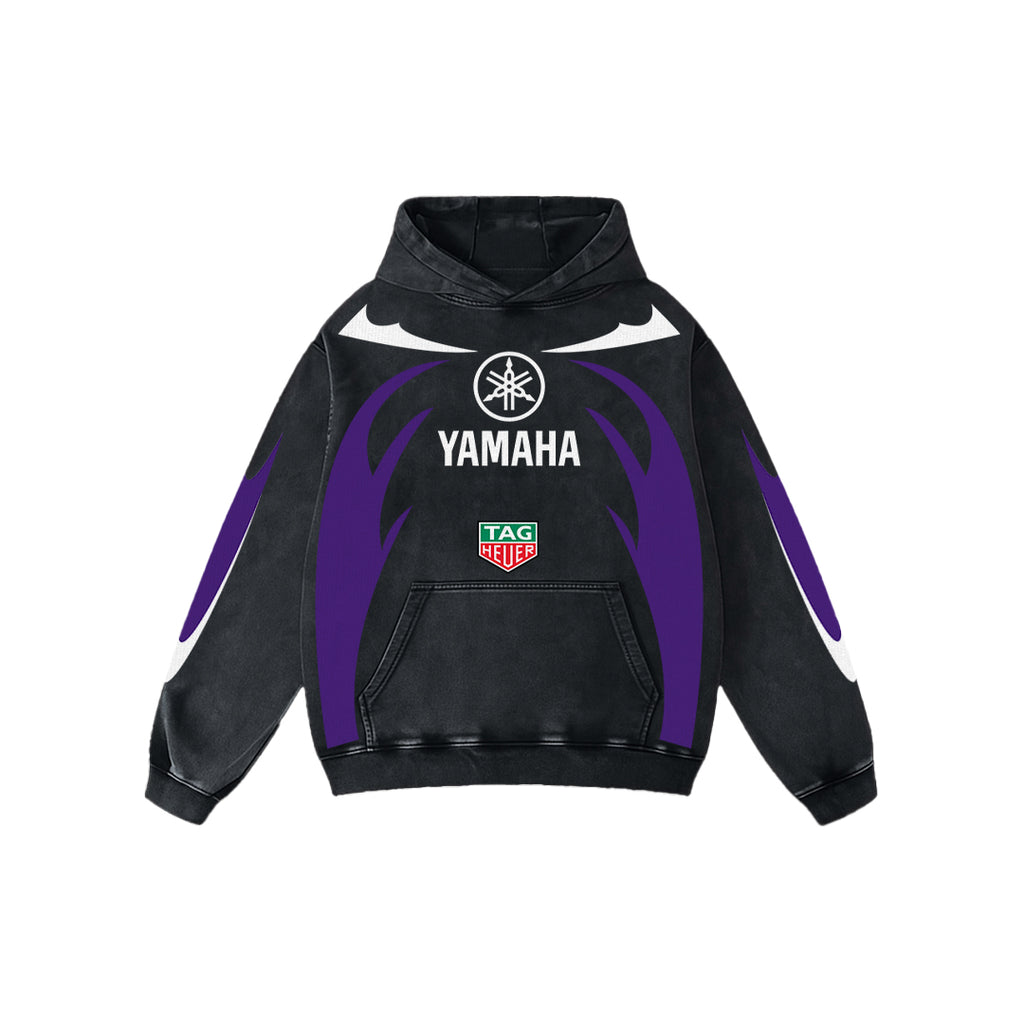 Thunder Apex Acid Wash Oversized Hoodie