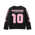 LIONEL MESSI ACID WASH FULL SLEEVE TEE