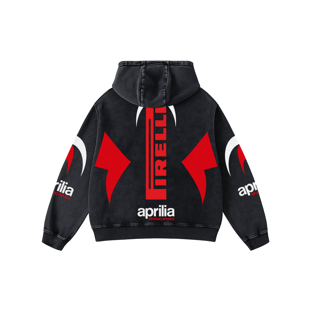 Trackburn Acid Wash Oversized Hoodie