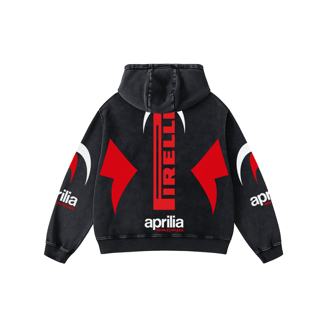 Trackburn Acid Wash Oversized Hoodie