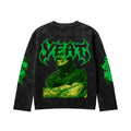 Wealth Acid Wash Full Sleeve Tee