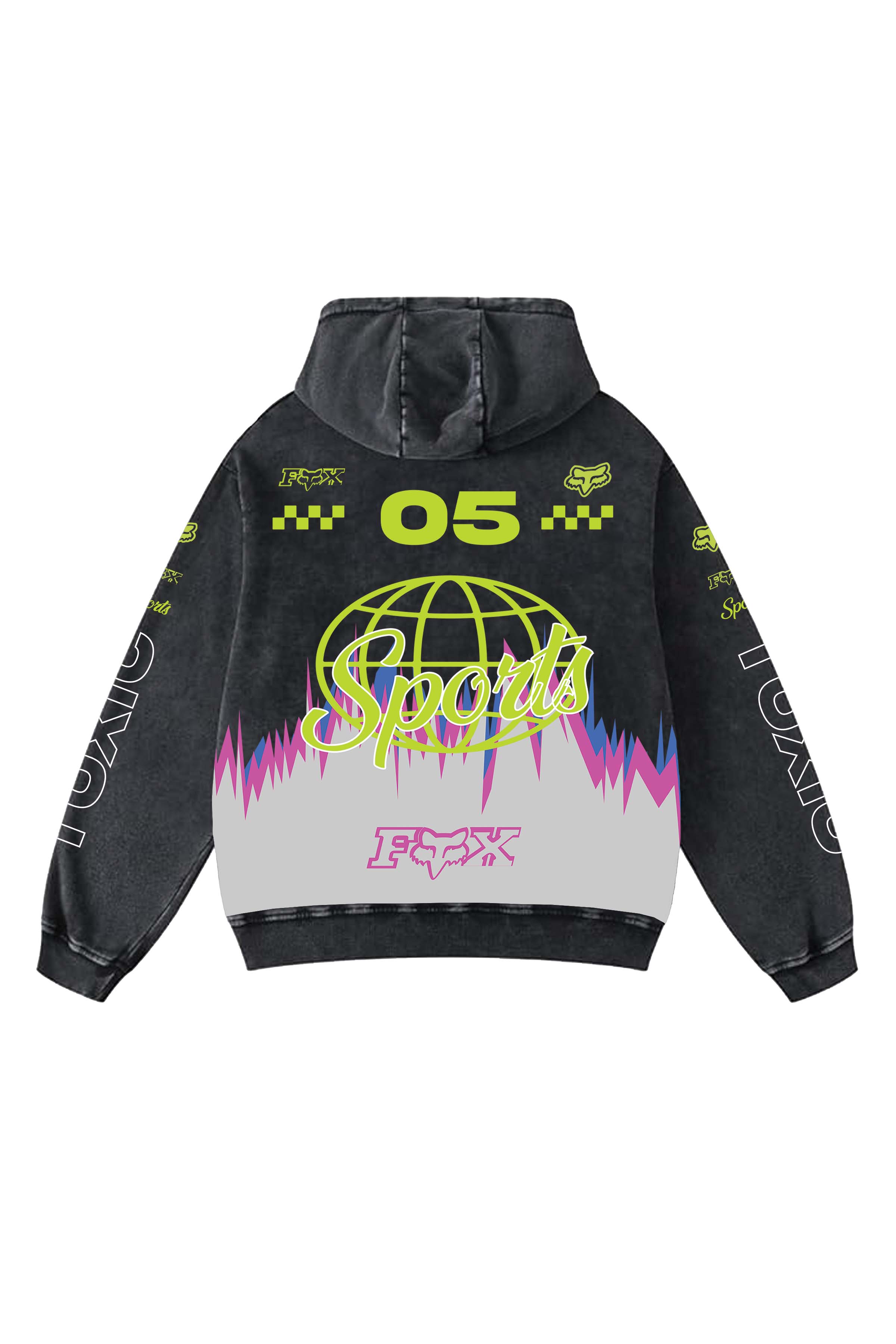 Fox Racing Designed Oversized Hoodie