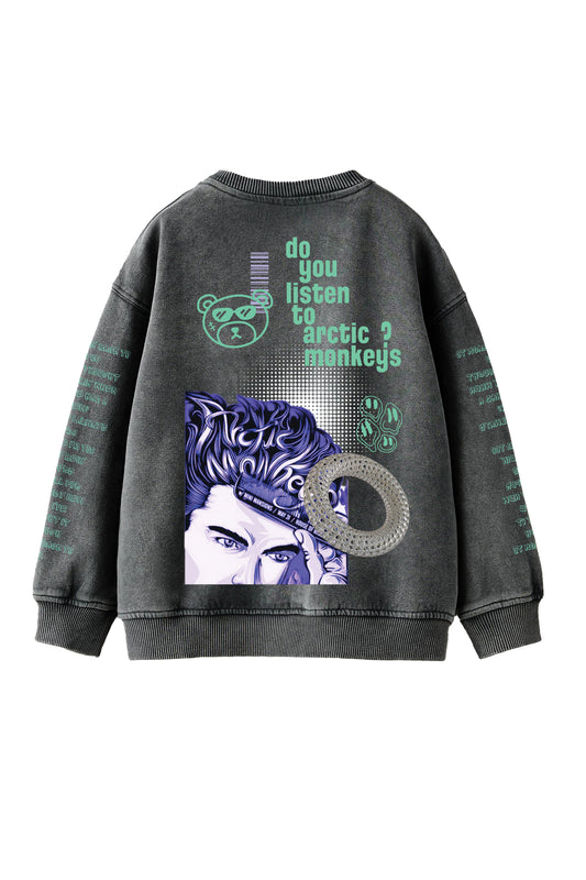 Arctic Monkeys Designed Oversized Sweatshirt