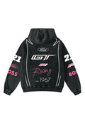 Mustang Designed Oversized Hoodie