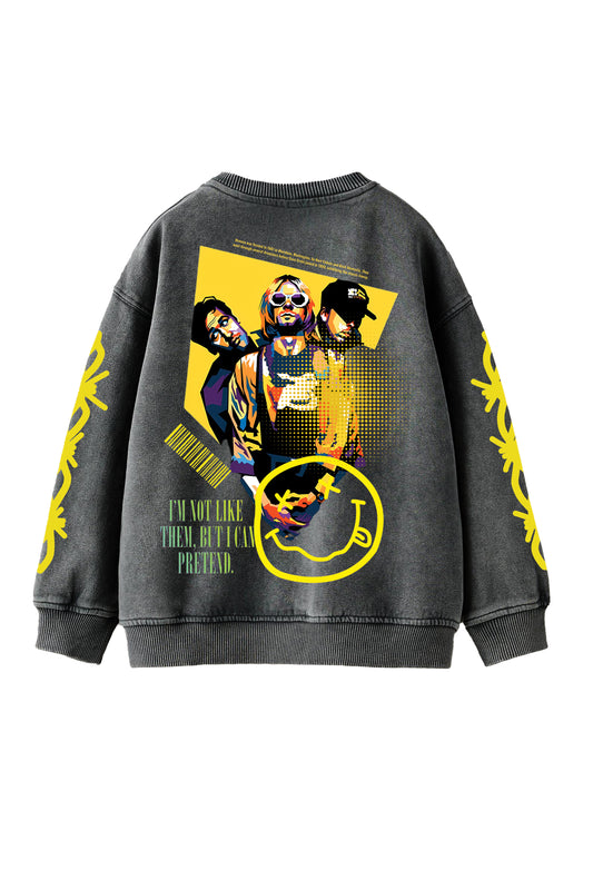 Nirvana Designed Oversized Sweatshirt