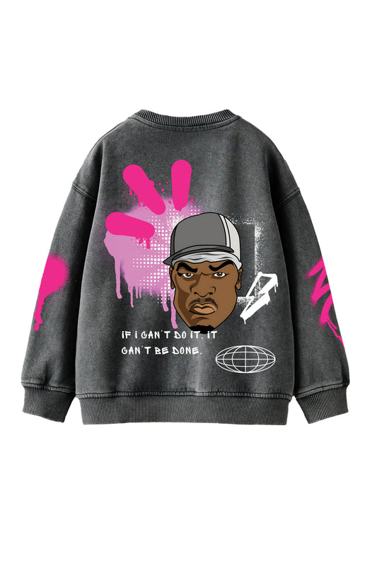 50Cent Designed Oversized Sweatshirt