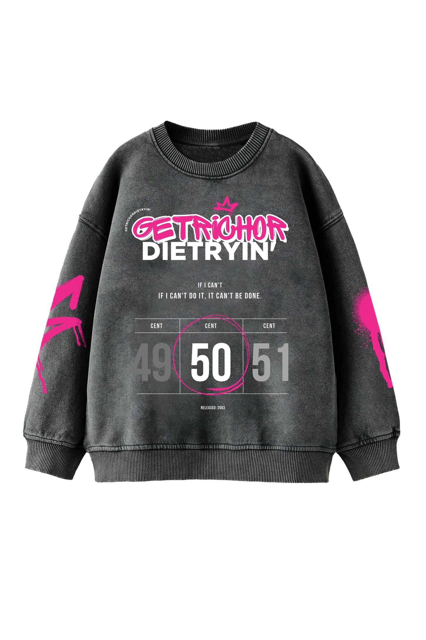 50Cent Designed Oversized Sweatshirt