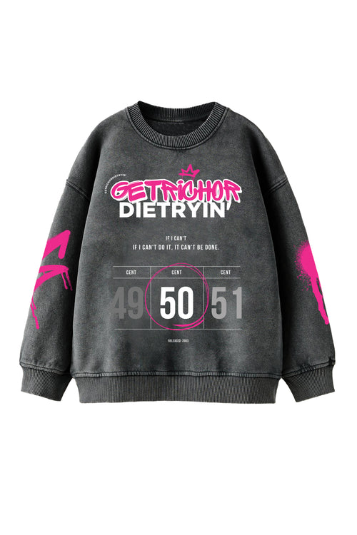 50Cent Designed Oversized Sweatshirt