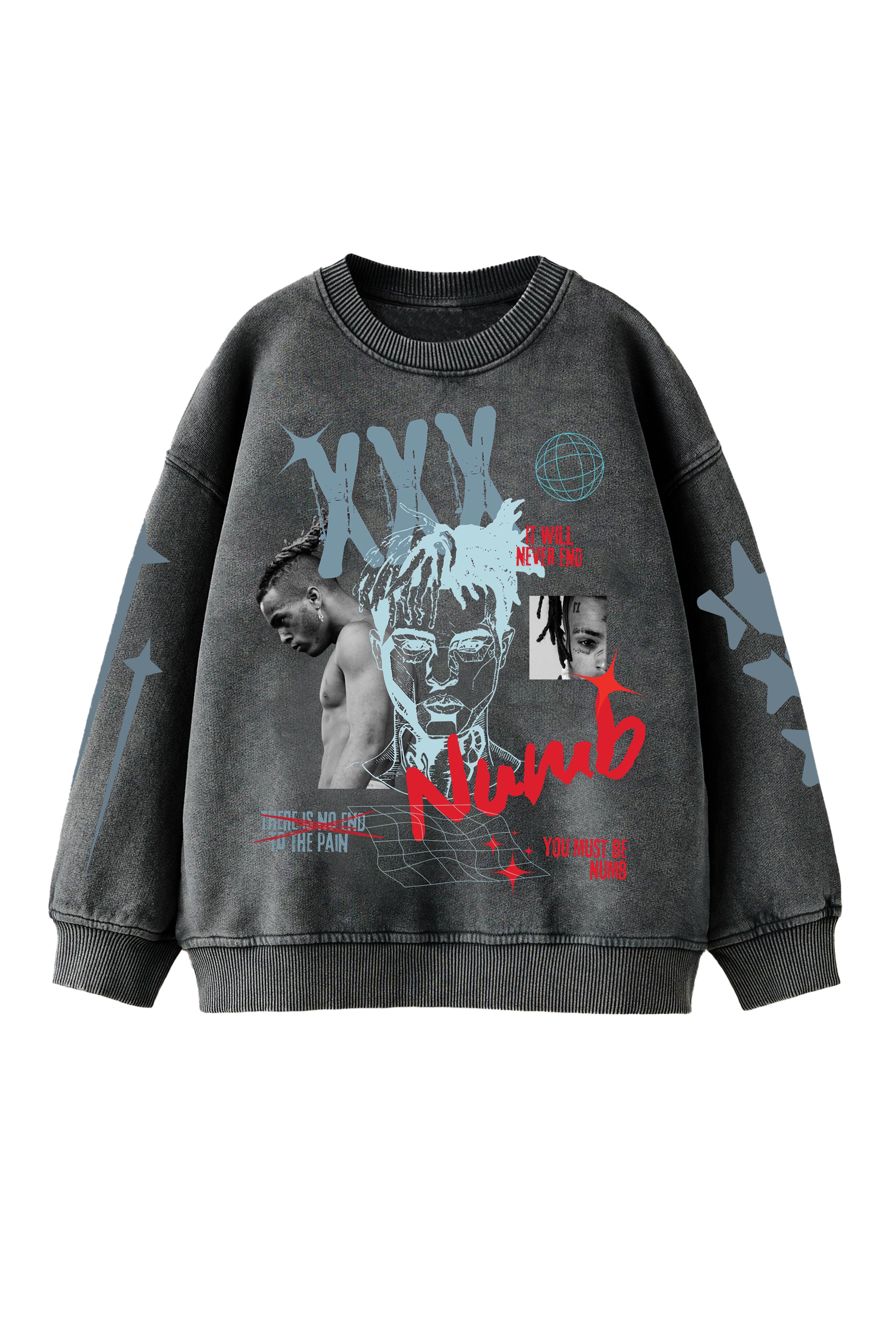 XXX Tentacion Designed Oversized Sweatshirt – Iconicmunk