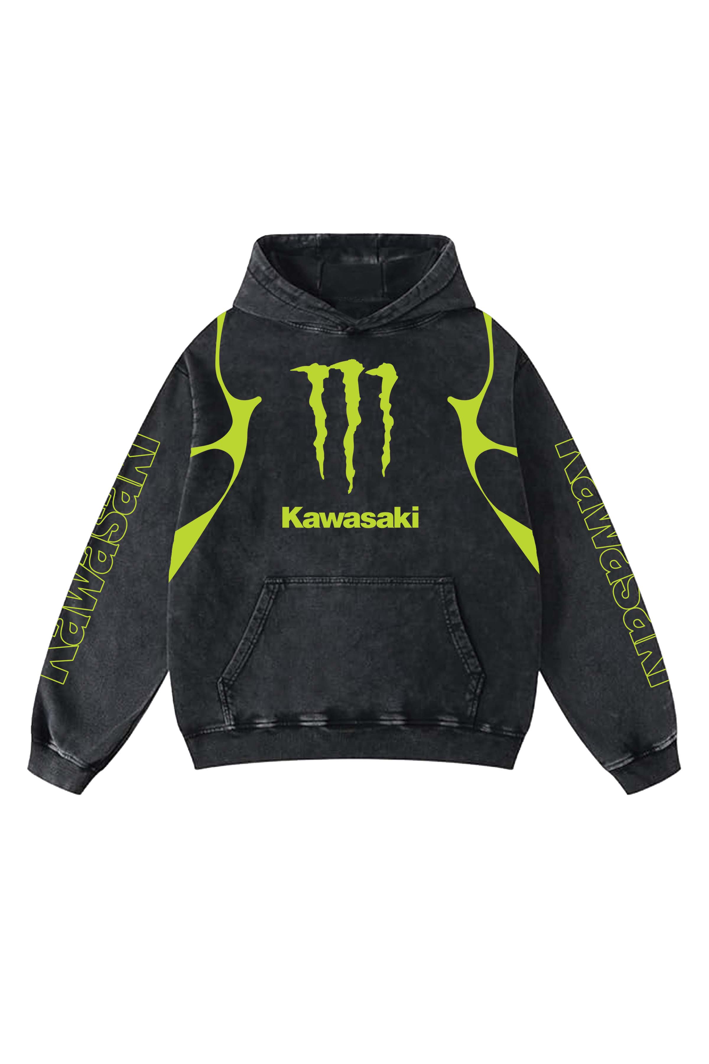 Kawasaki Designed Oversized Hoodie