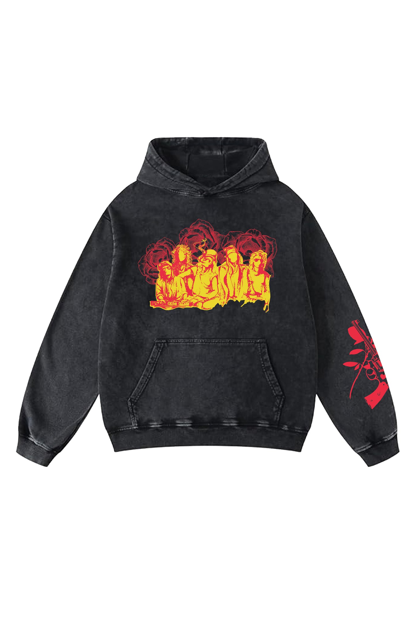 Guns N Roses Designed Oversized Hoodie