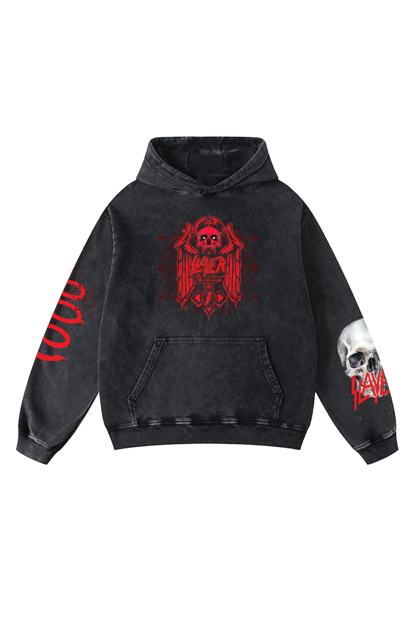 Slayer Designed Oversized Hoodie