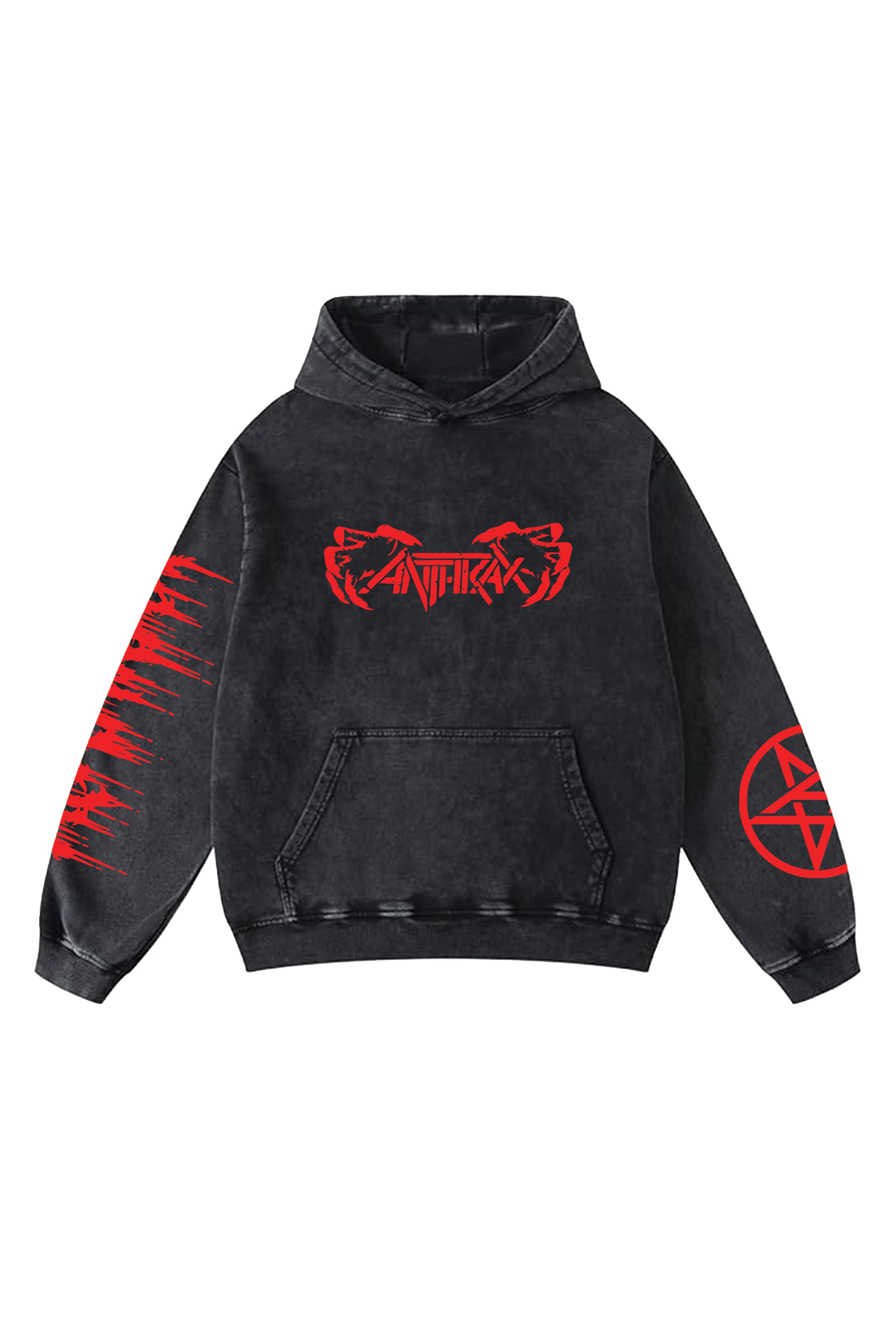Anthrax Designed Oversized Hoodie – Iconicmunk