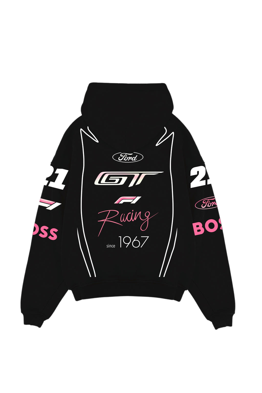 Mustang Designed Oversized Hoodie