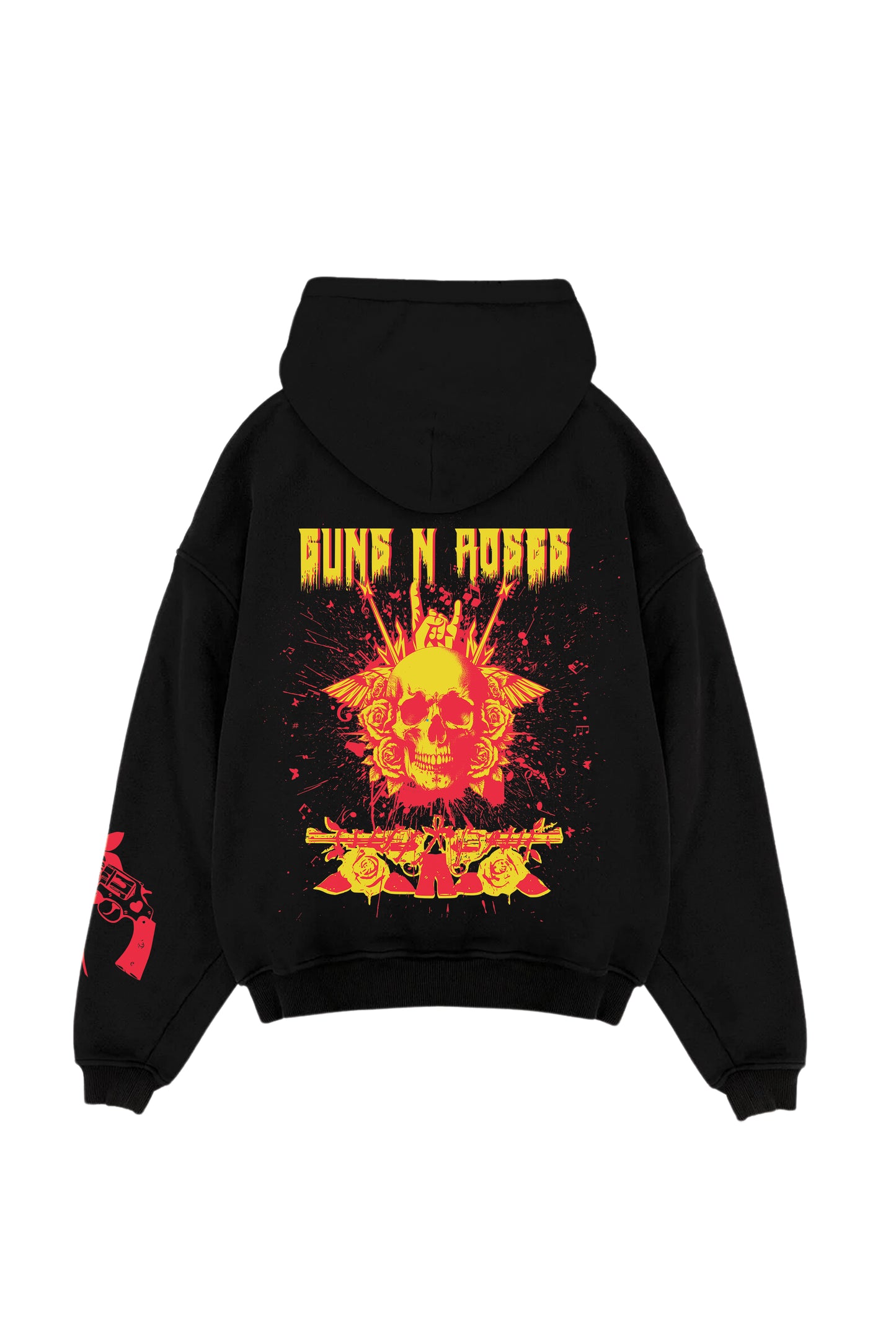 Guns N Roses Designed Oversized Hoodie