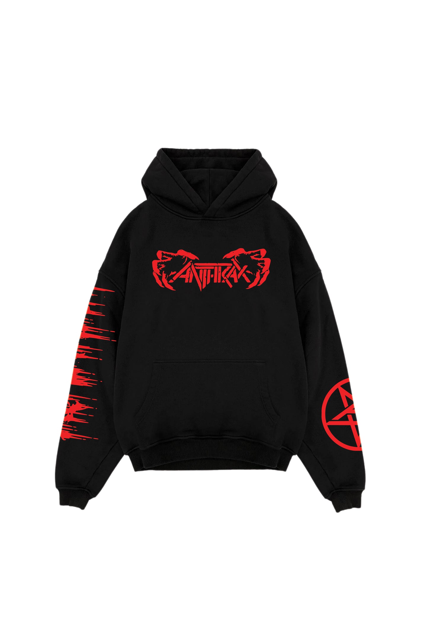 Anthrax Designed Oversized Hoodie