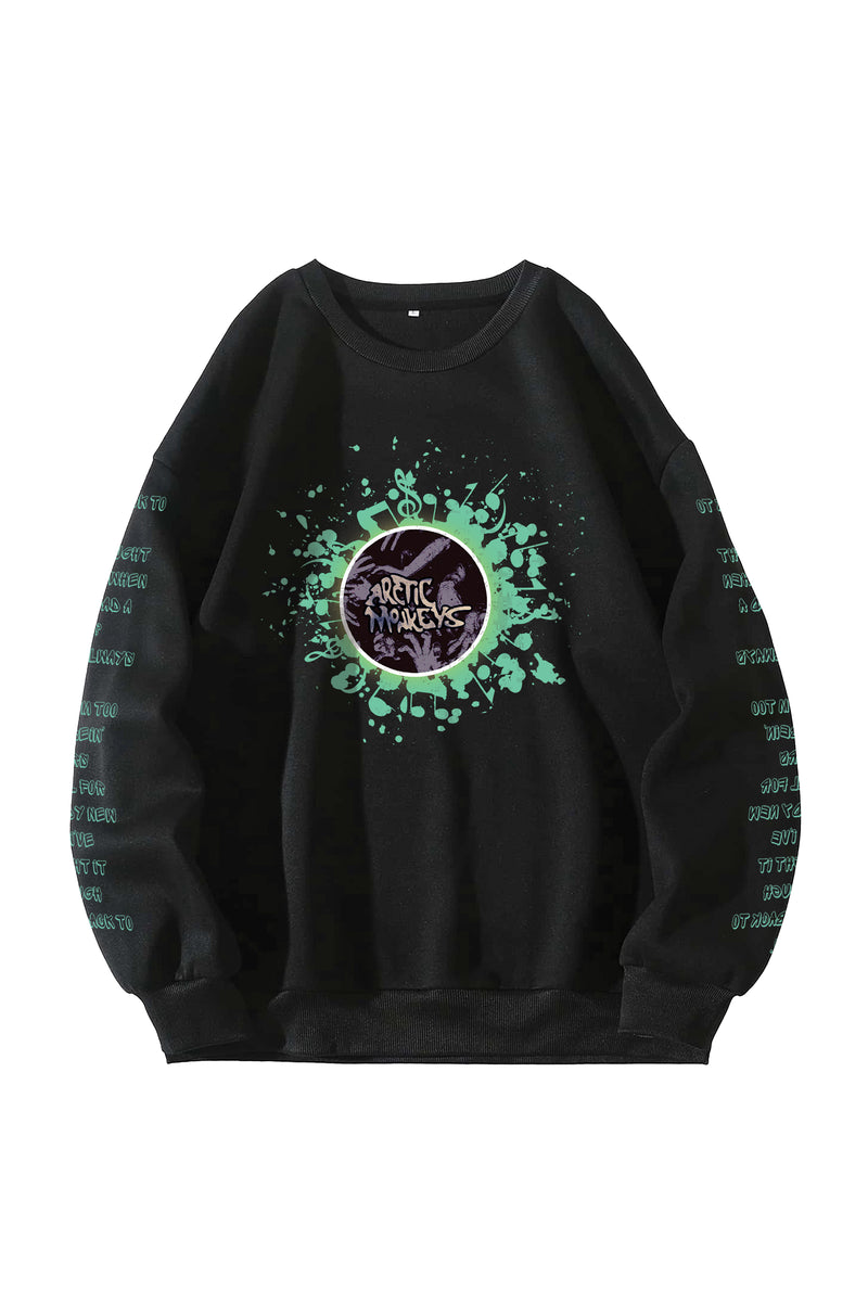 Arctic Monkeys Designed Oversized Sweatshirt