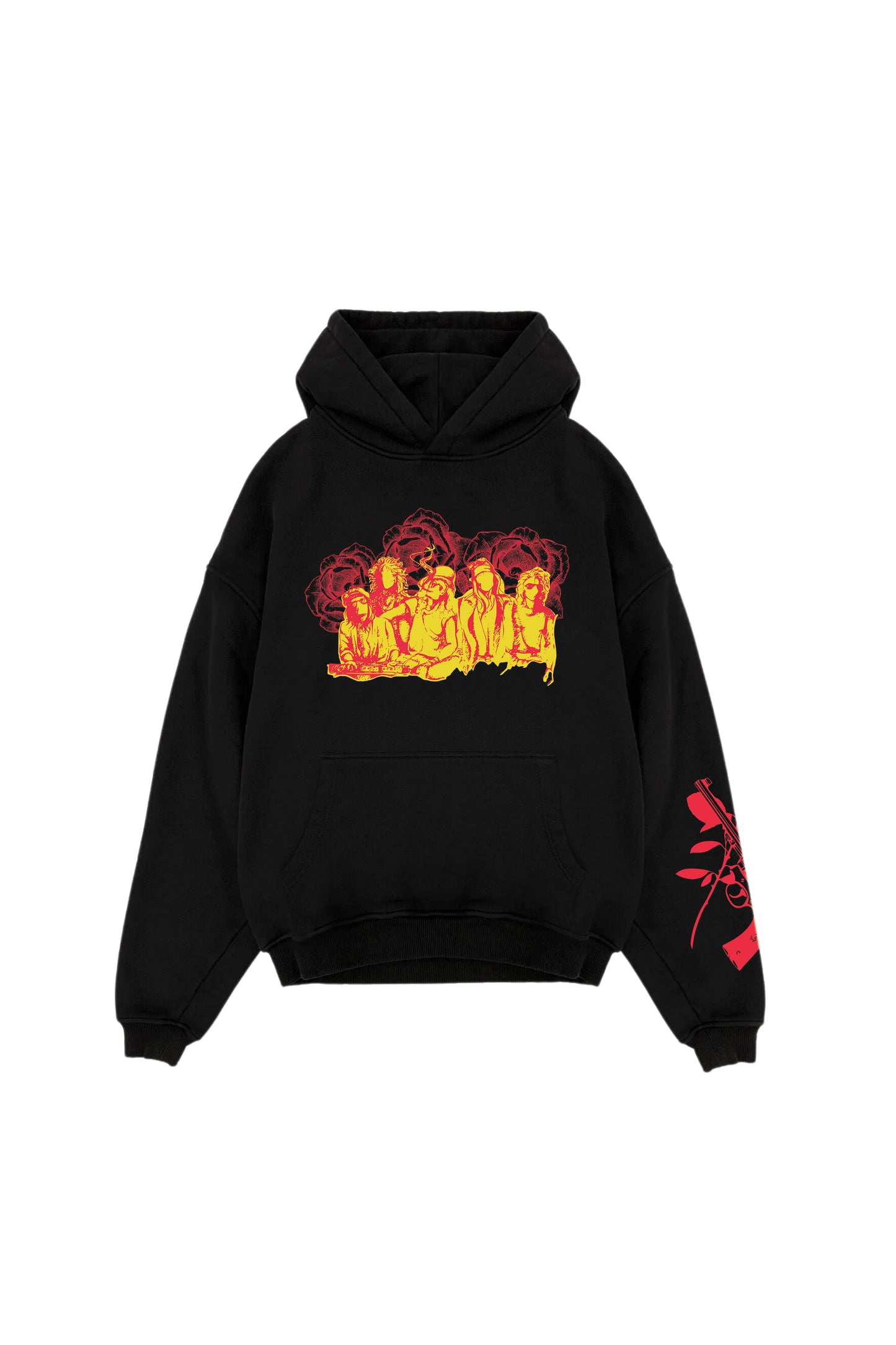 Guns N Roses Designed Oversized Hoodie