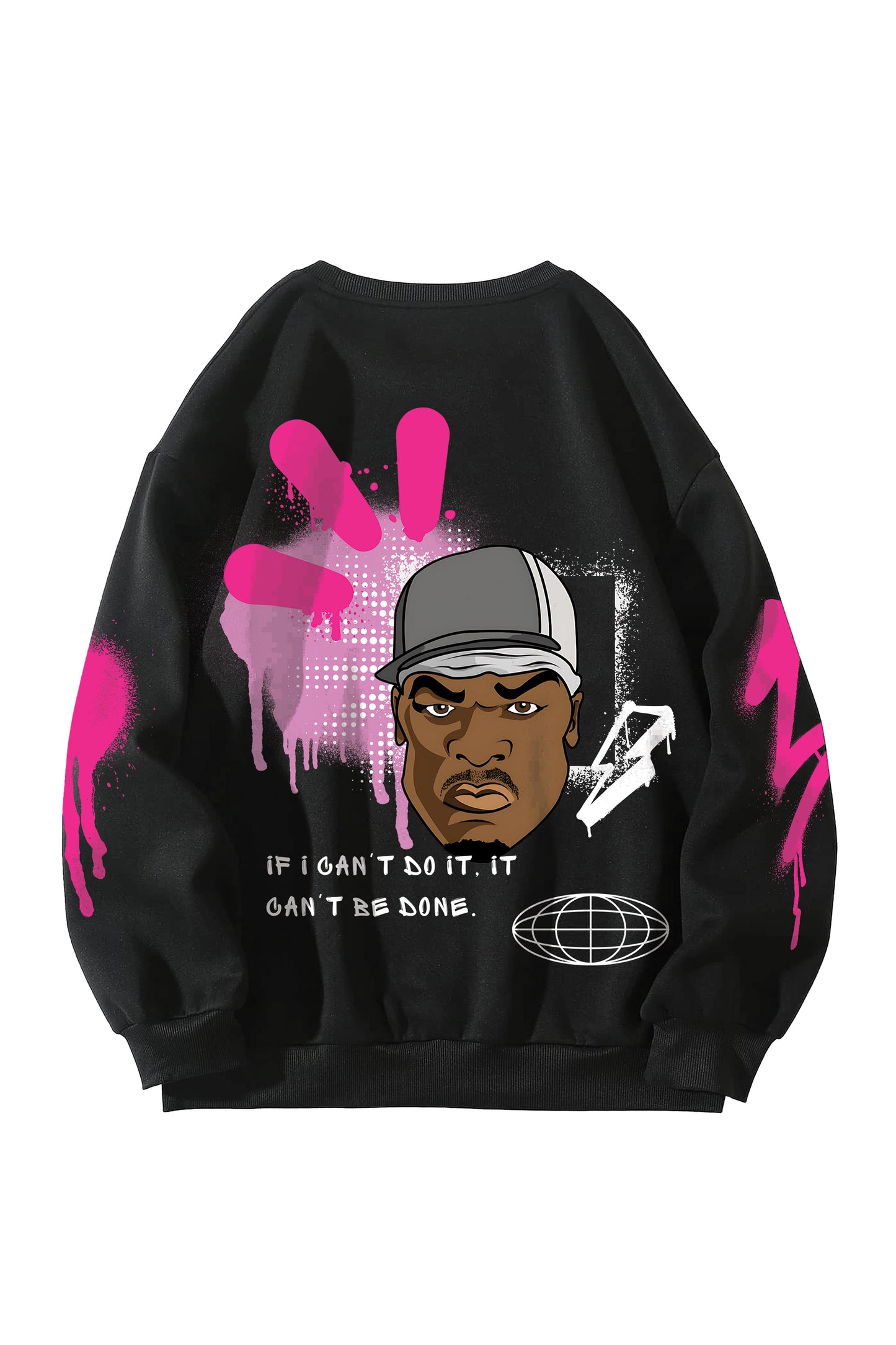 50Cent Designed Oversized Sweatshirt