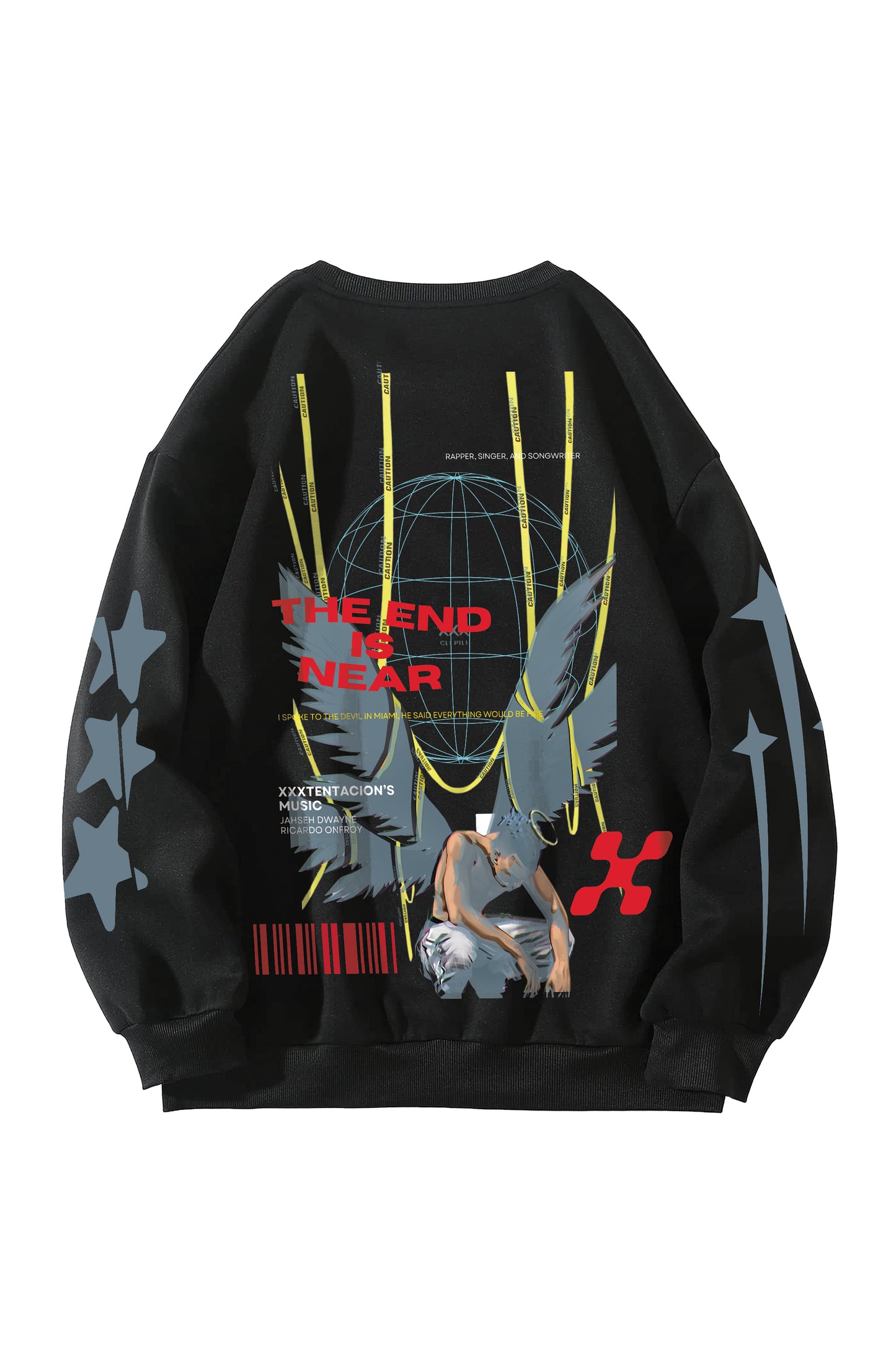 XXX Tentacion Designed Oversized Sweatshirt