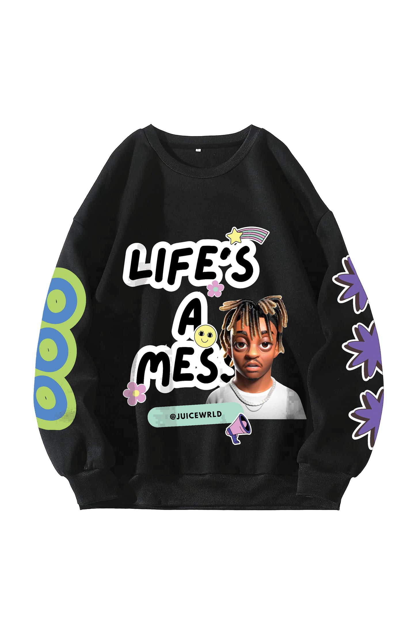 Juice World Designed Oversized Sweatshirt