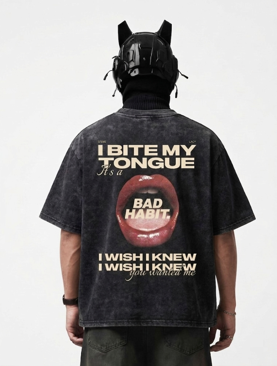 Steve Lacy Acid Wash Oversized Tee